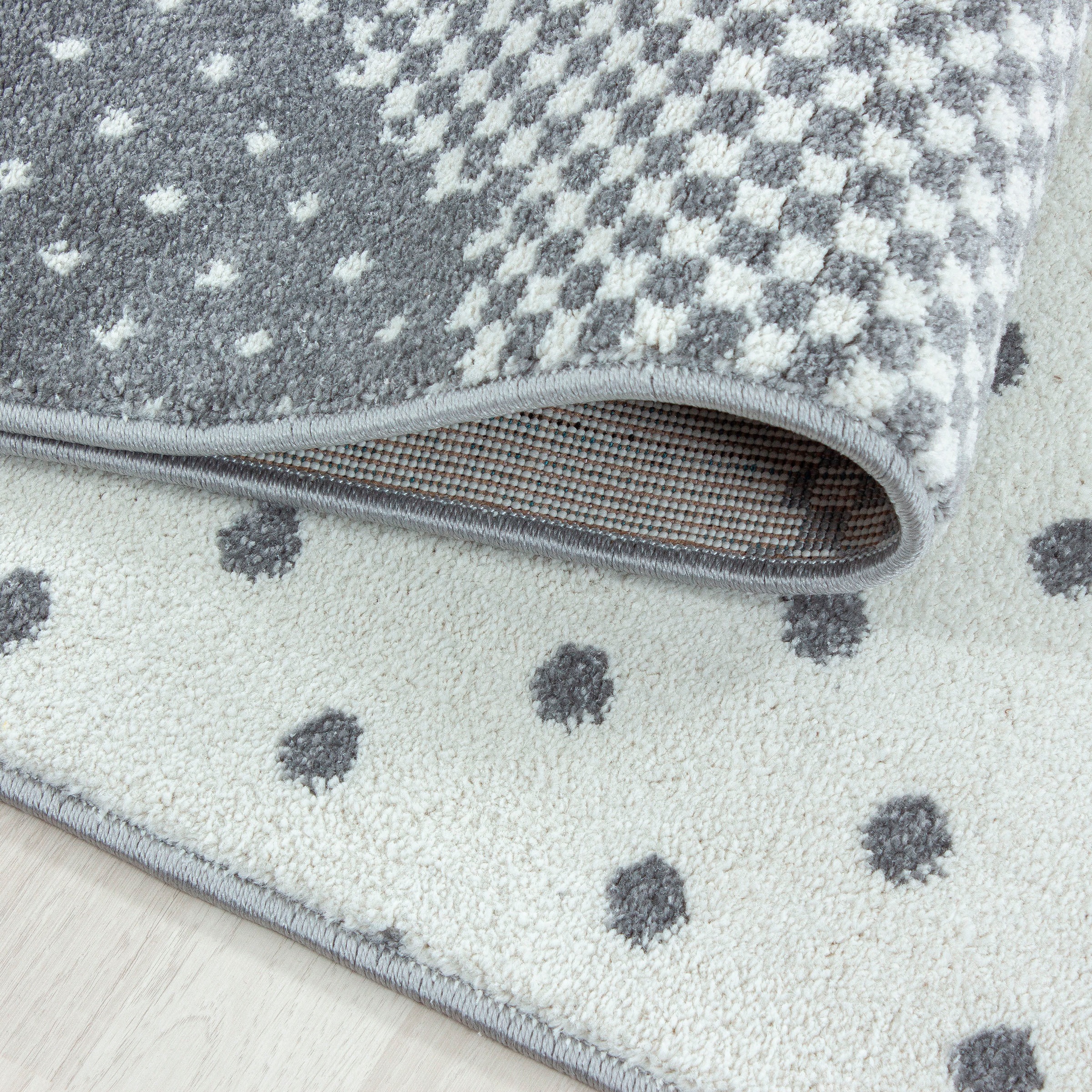 Ayyildiz Teppiche Kinderteppich »Bambi 820«, rund, 11 mm Höhe, auch in rechteckig, Wolken Motiv, Kurzflor