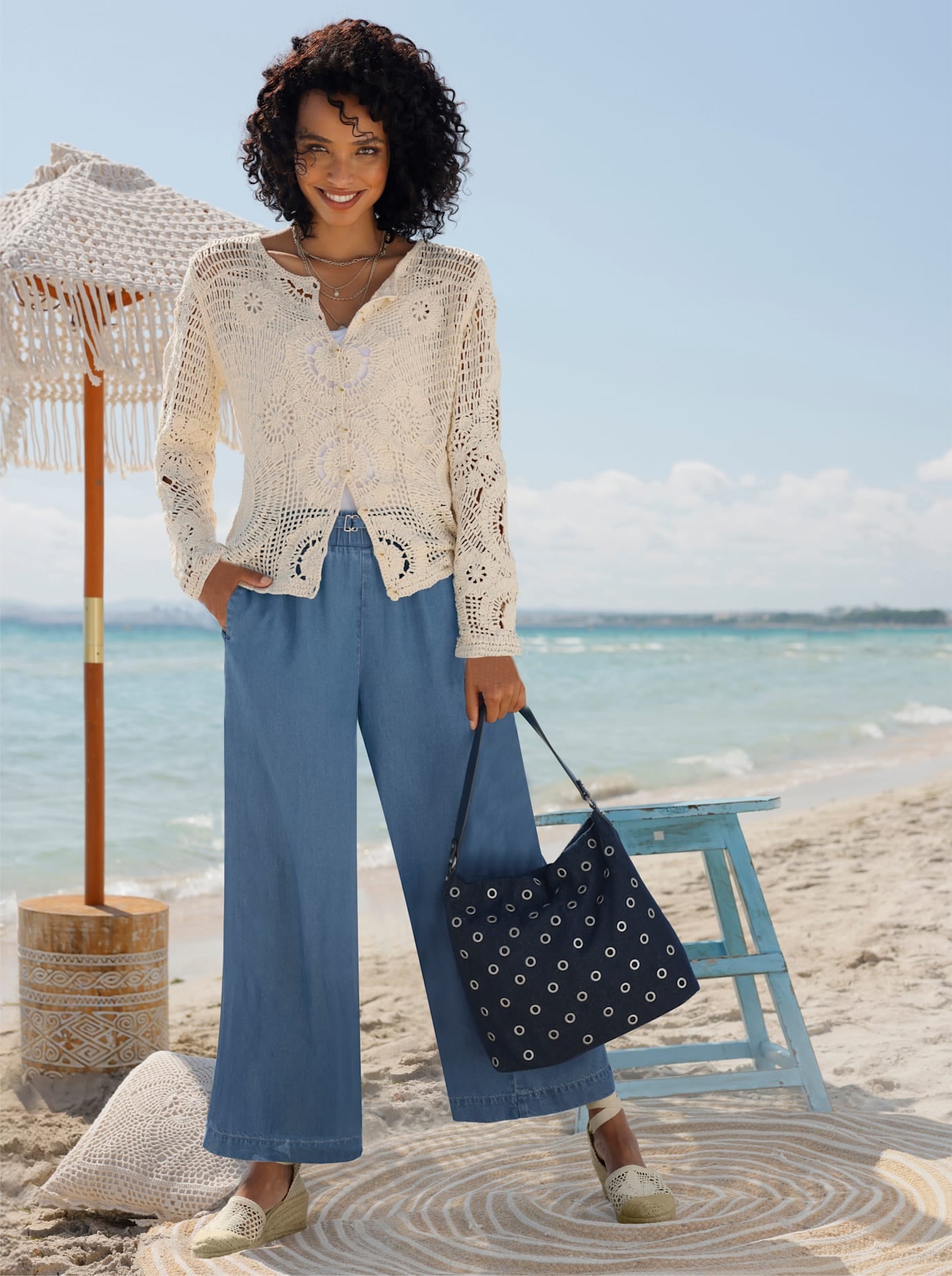 heine Ajourstrickjacke günstig online kaufen