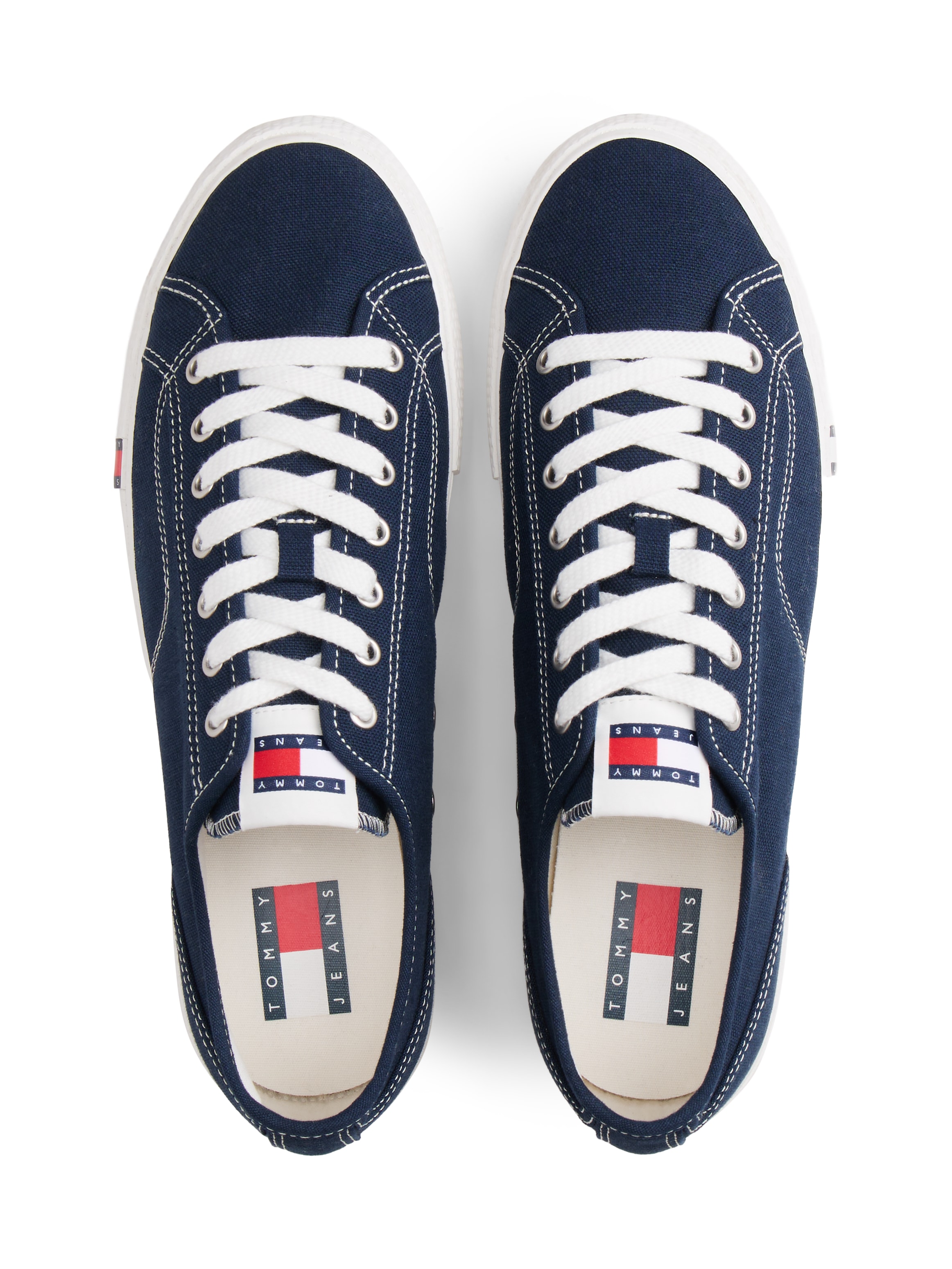 Tommy Jeans Sneaker »ARCHIVE VULC Y2K«  Freizeitschuh, Halbschuh, Schnürschuh mit Logoflagge im Plateau