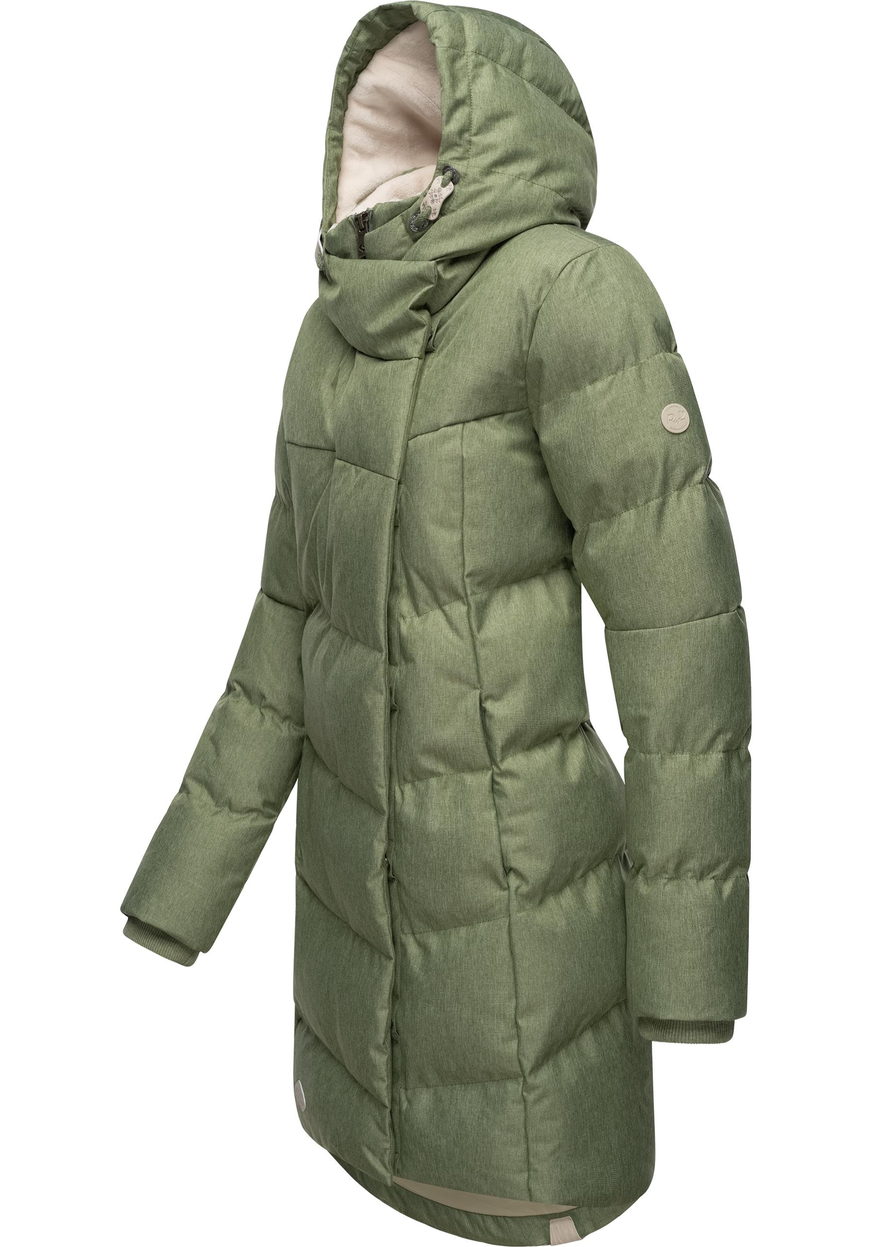 Ragwear Wintermantel »Pavla«, stylischer Winterparka mit Teddyfutter und Kapuze