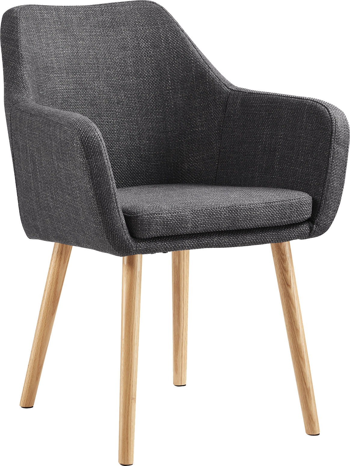 Thumbnail - SalesFever Armlehnstuhl "Komfortabler Esszimmerstuhl mit Stil" () Stuhlbeine aus massivem Eichenholz