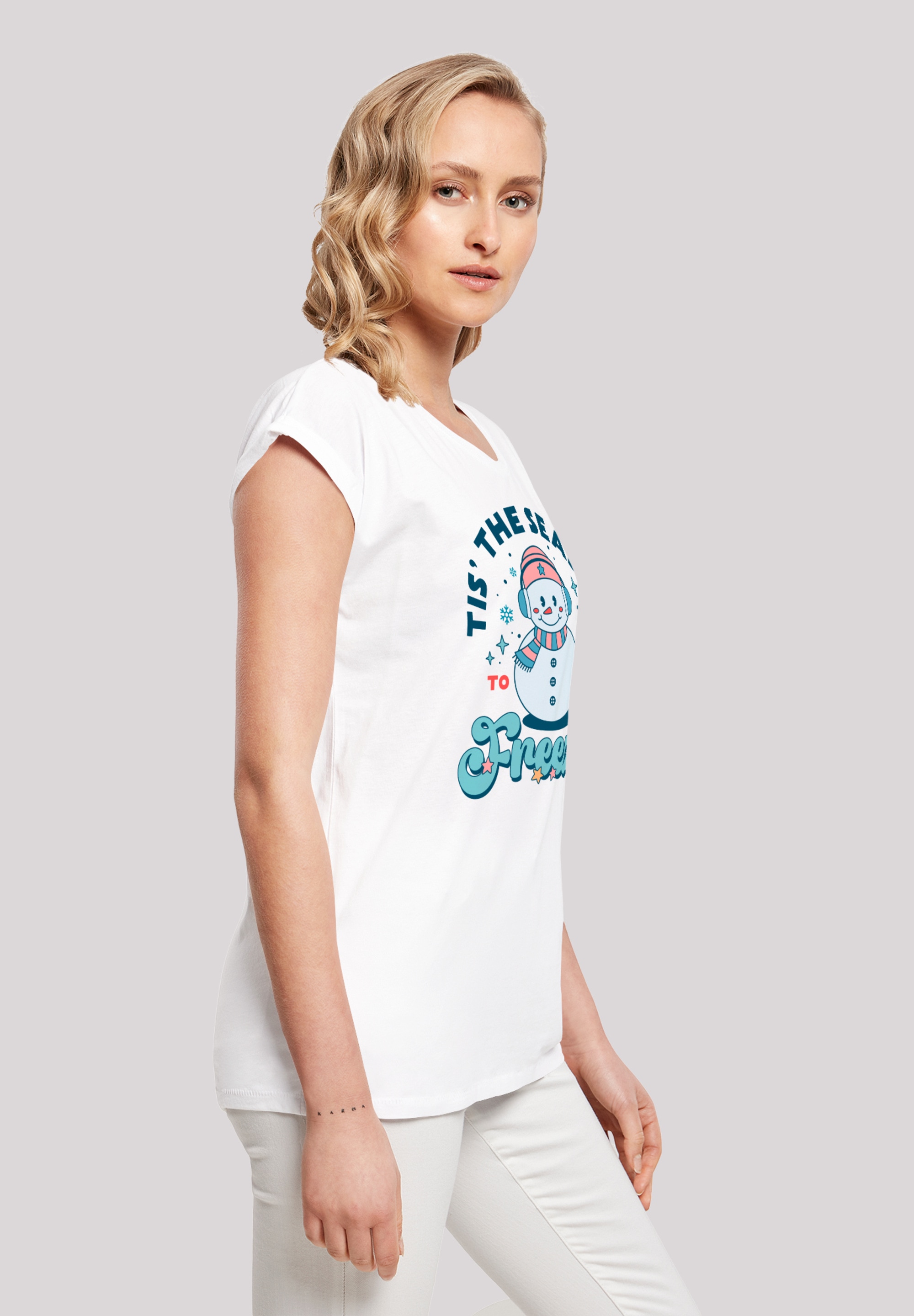 F4NT4STIC T-Shirt »Tis The Season to Be Freezin Winter«, Premium Qualität