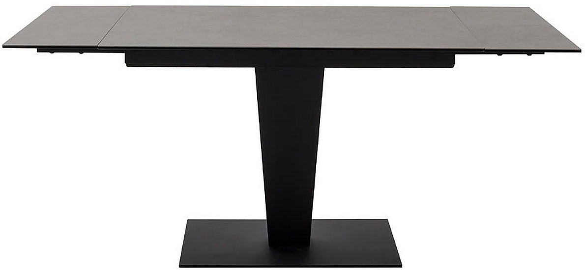 MCA furniture Esstisch »PESARO Auszugstisch mit Säule 120-180 cm«, (Einzelstück), Keramik,Edelstahl,Stirnauszug,ausziehbar,Tischplatte 14 mm