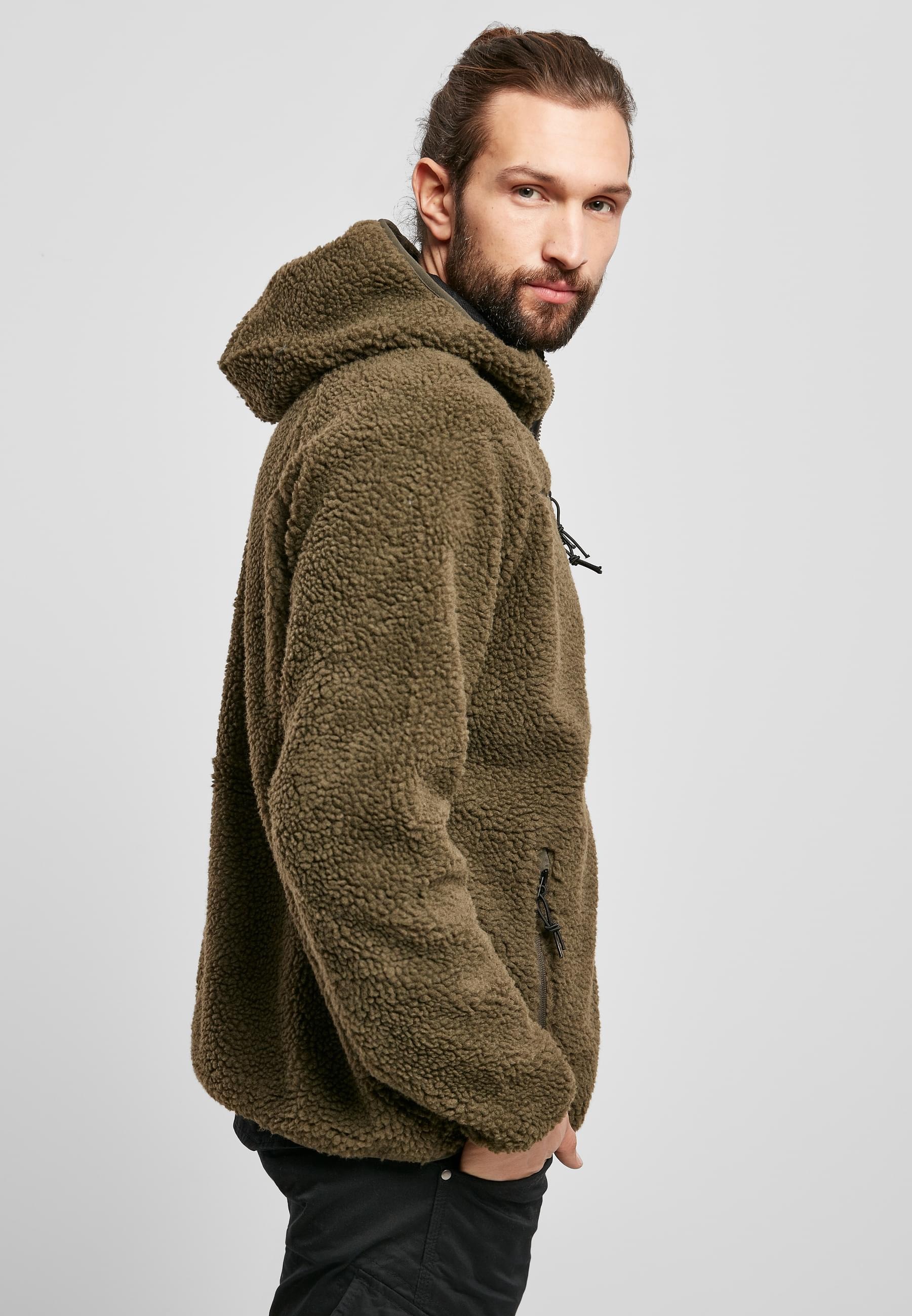 Brandit Anorak »Brandit Herren Teddyfleece Worker Jacket«, (1 St.), mit Kapuze