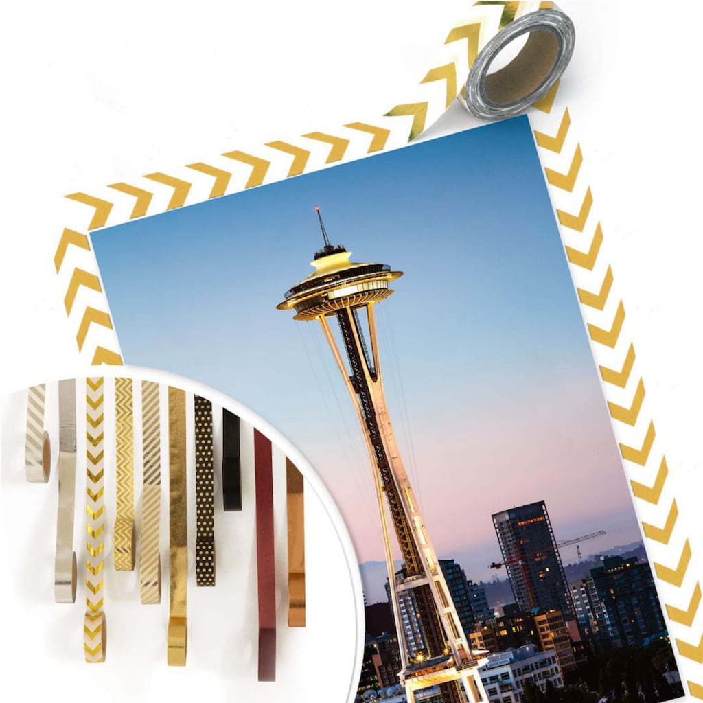 Wall-Art Poster »Space Needle Seattle«, Städte, (Set, 1 St.)