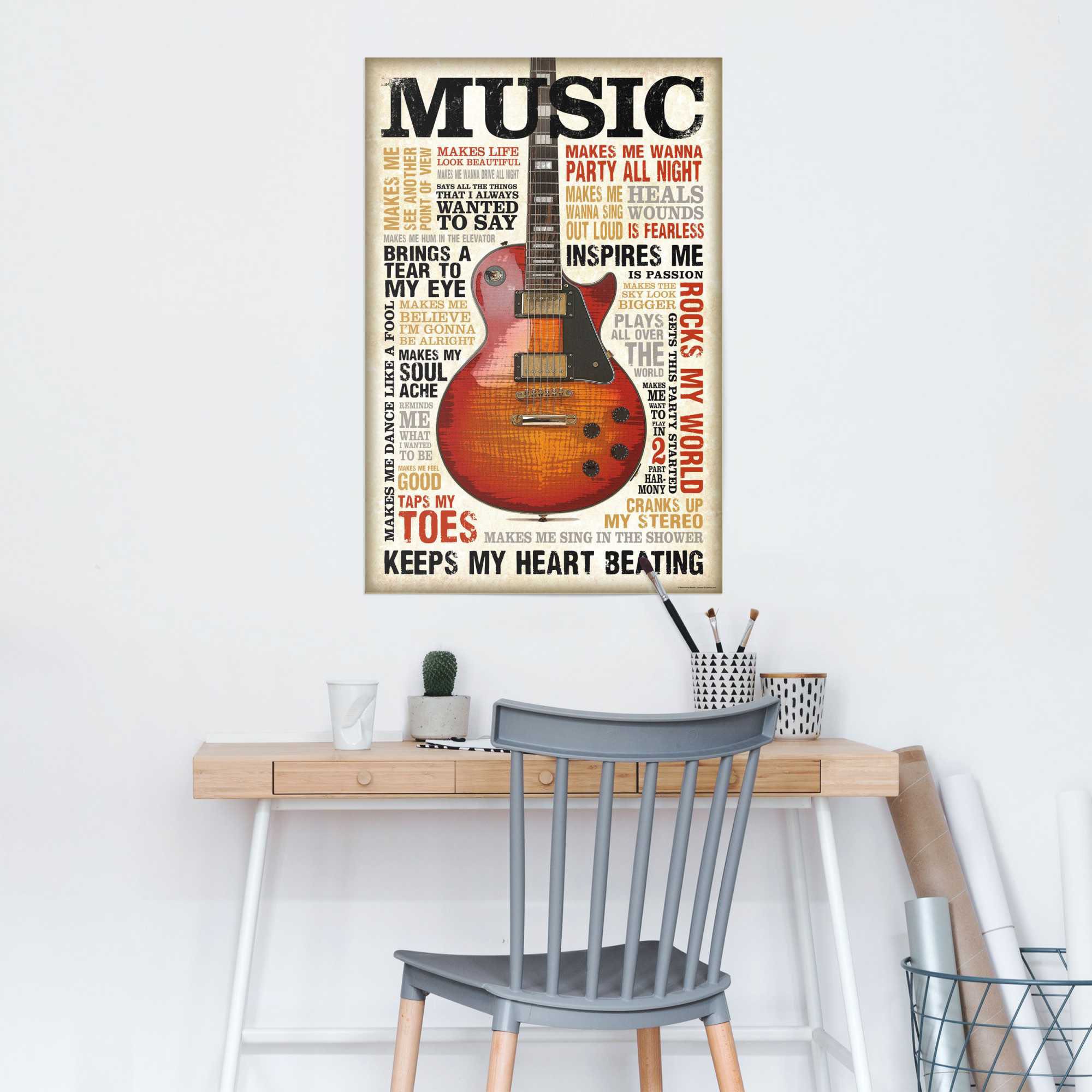 Reinders Poster "Music is Passion" 1 Stk. tlg. günstig online kaufen