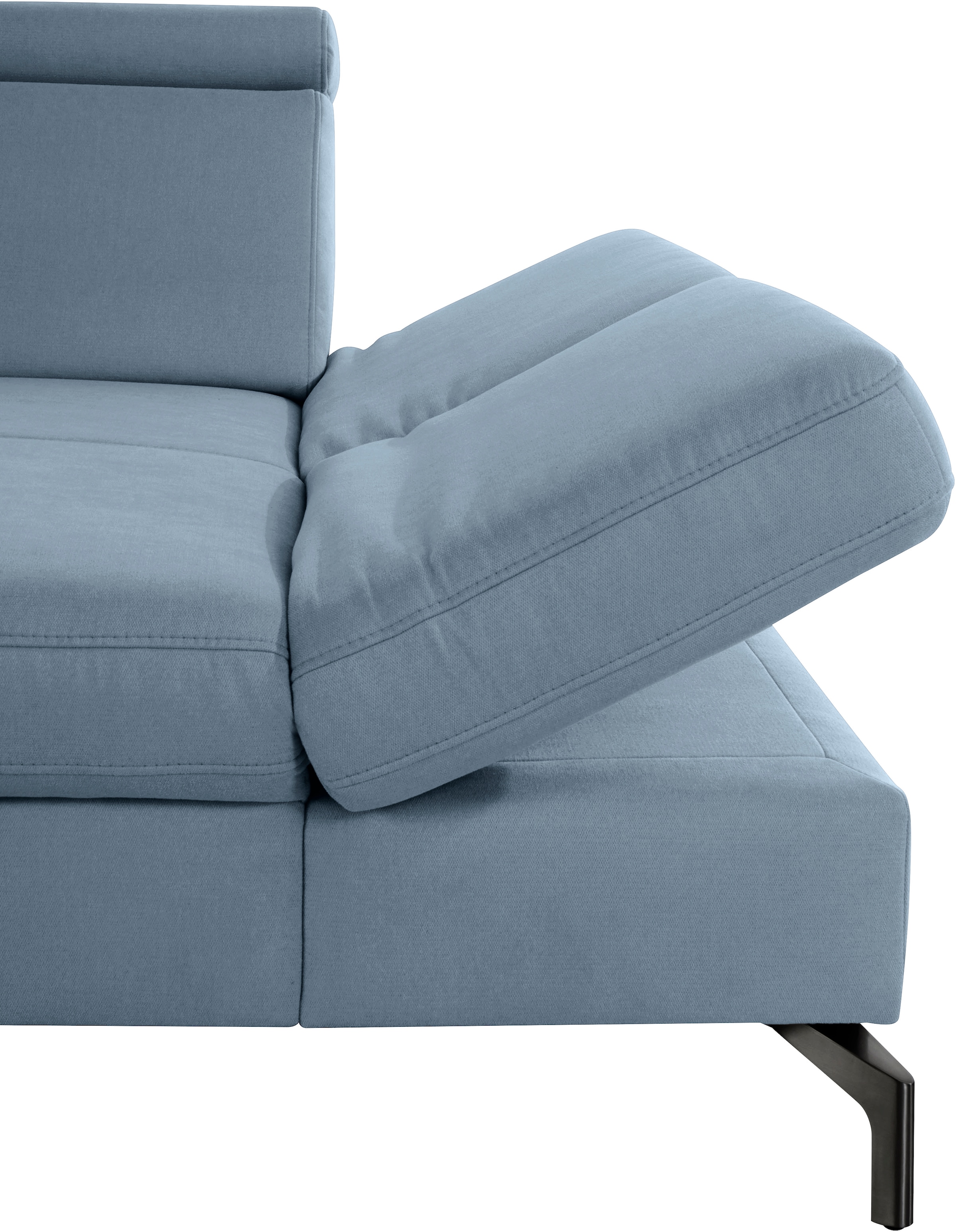 sit&more Ecksofa »Brisbane L-Form«, Fußhöhe 15 cm, inklusive Sitztiefen-, Armteil- und Kopfteilverstellung