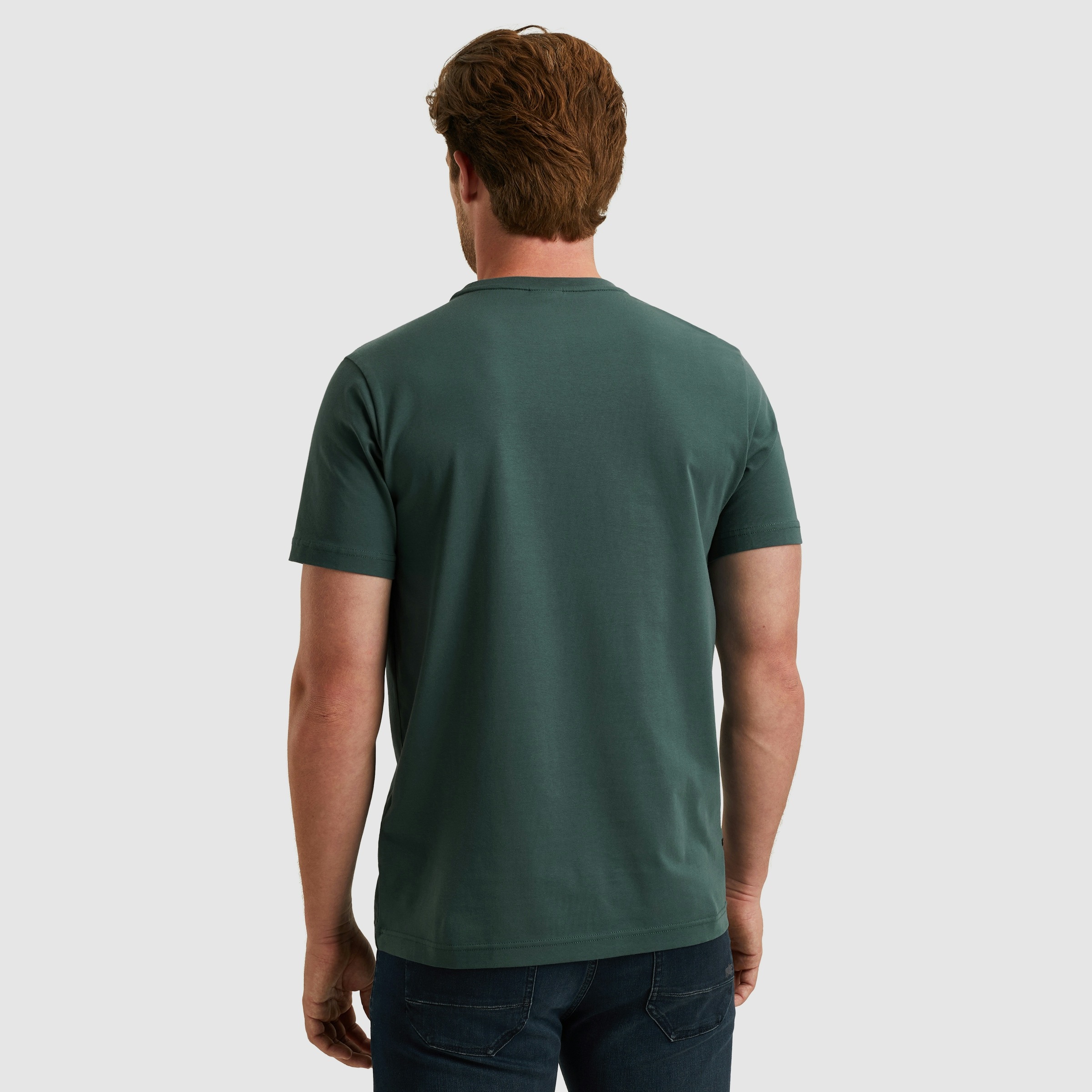 PME LEGEND T-Shirt, eingefasster Rundhalsausschnitt mit Rollkante günstig online kaufen
