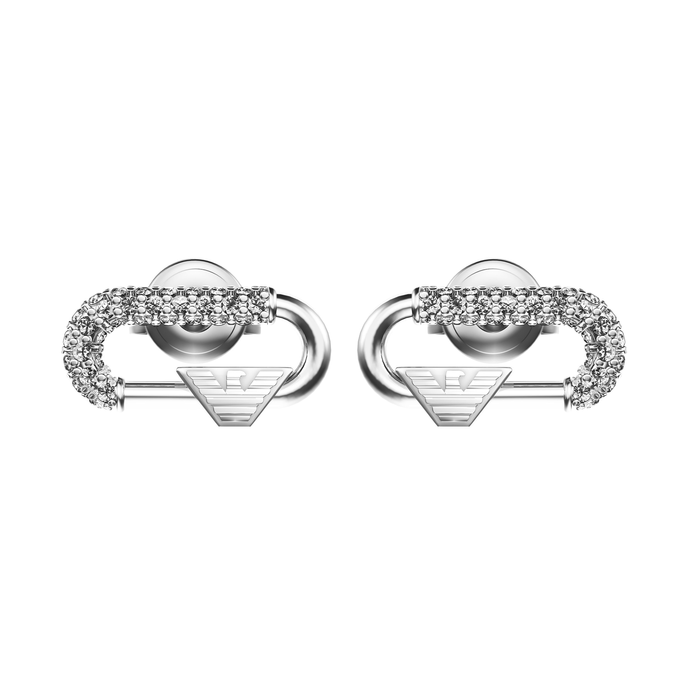 Emporio Armani Paar Ohrstecker mit Zirkonia (synth.)