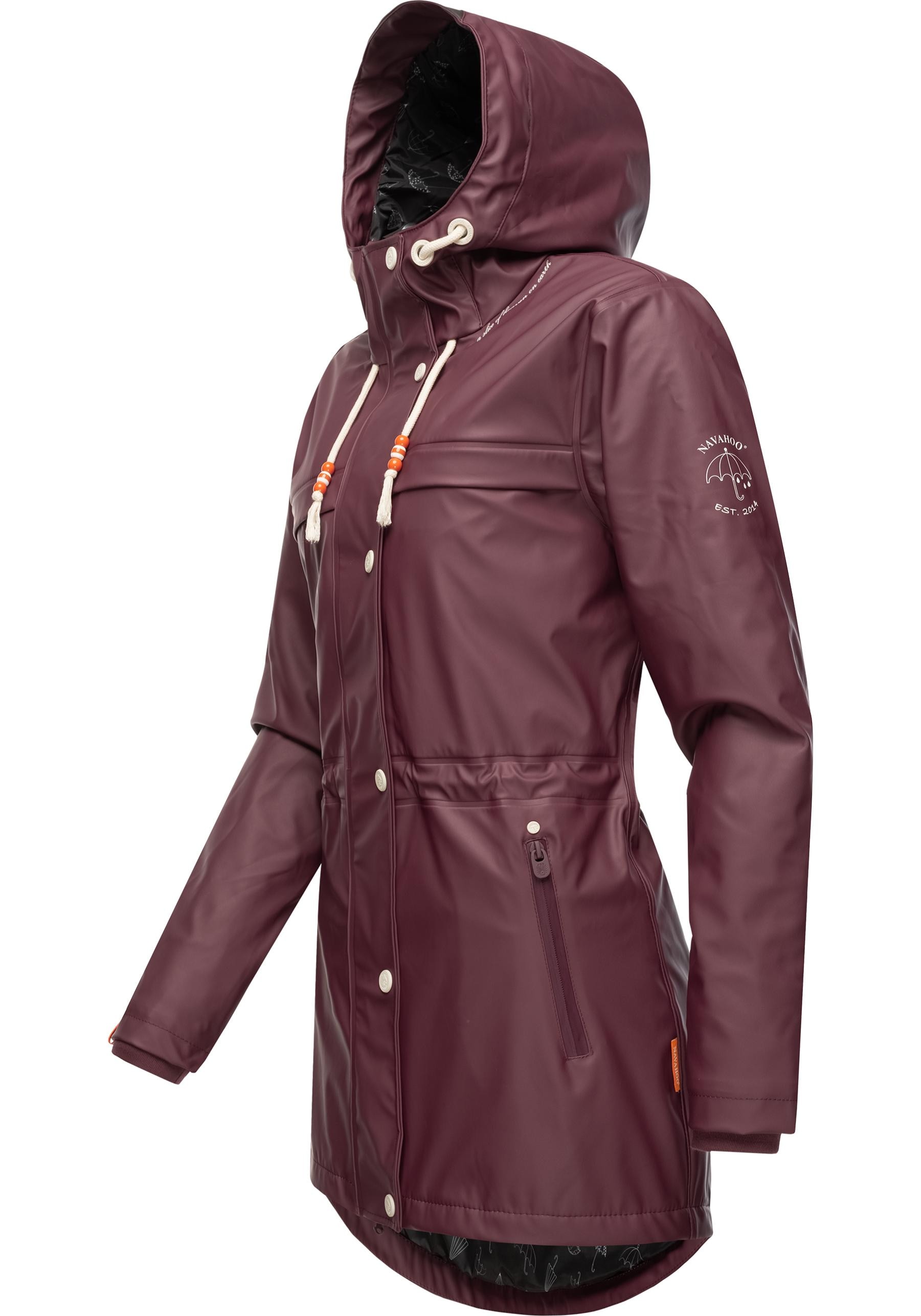 Navahoo Regenmantel "Rainy Forest", modischer Damen Outdoor Regenparka günstig online kaufen