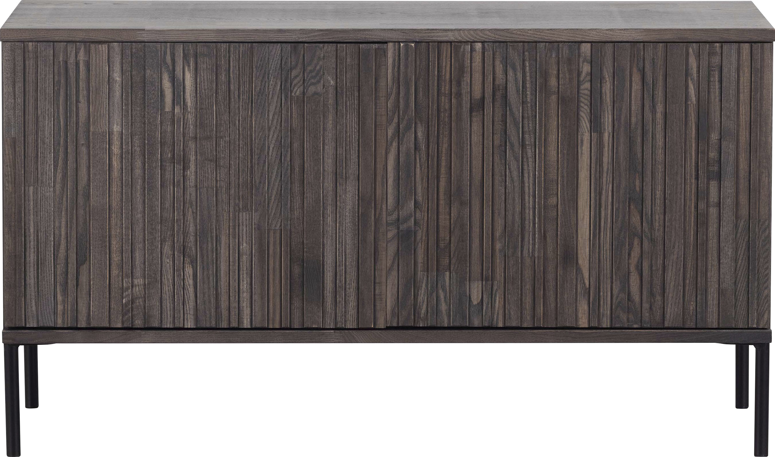 WOOOD Sideboard "New Gravure FSC Mix holz mit Druckmechanismus H 56 x B 150 x T 44 cm" Kommode Höhe 56 cm, mit grafischen Relieftüren, viel Stauraum