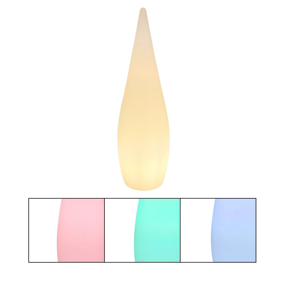 GLOBO LIGHTING Außen-Stehlampe "VASCON" E27 1 Stk. Warmweiß Farbwechsel Rot günstig online kaufen