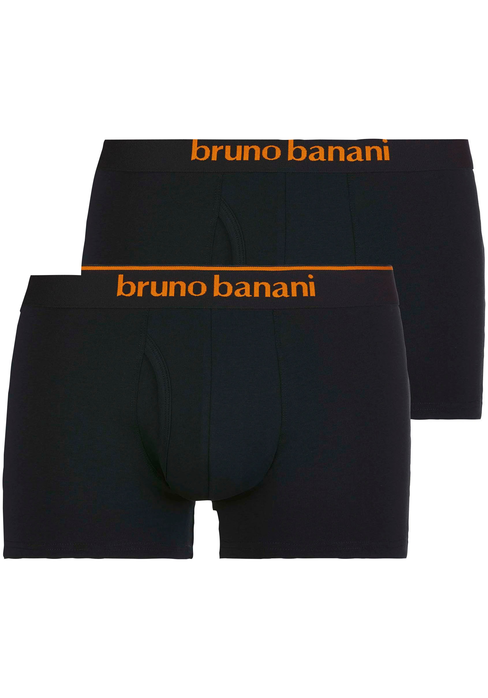 Bruno Banani Boxershorts »Short 2Pack Quick Access«, (Packung, 2er-Pack), Kontrastfarbene Details