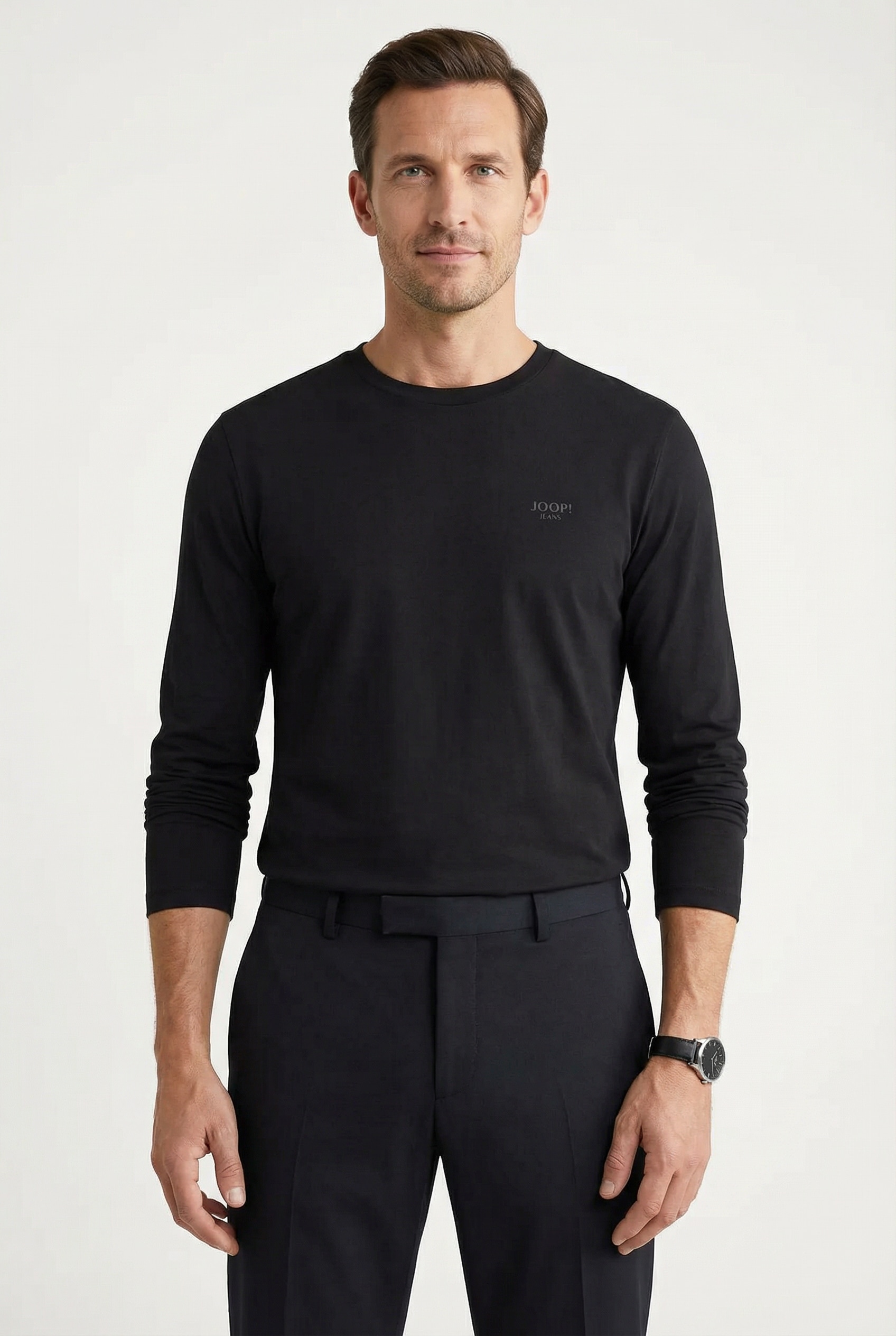 Joop Jeans Langarmshirt "JJJ-33Alphis-L" mit Logostickerei