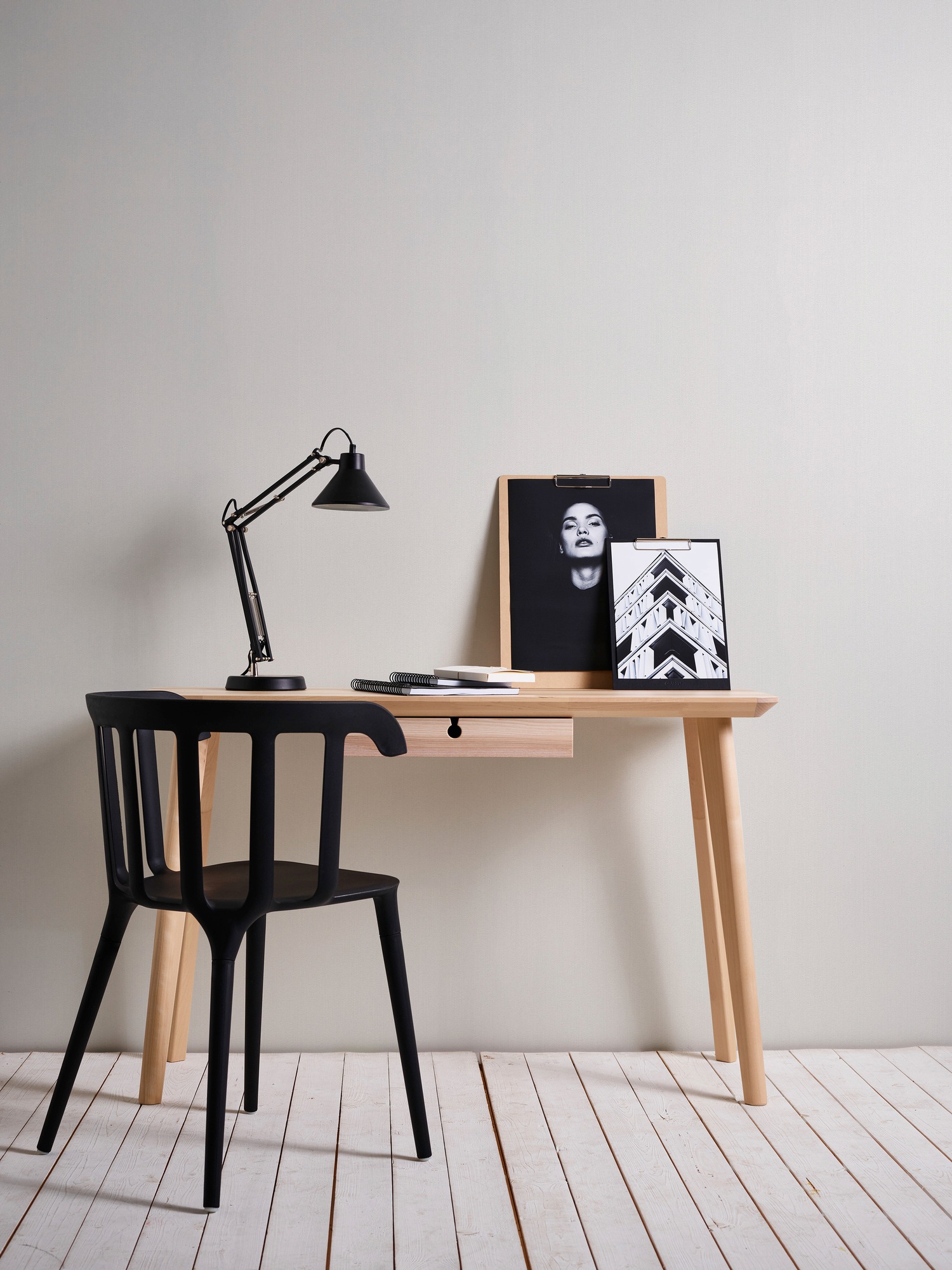 A.S. Création Vliestapete »Black and White«, einfarbig-unifarben-uni, Tapete Uni Tapeten Wohnzimmer Schlafzimmer Küche modern Flur Design