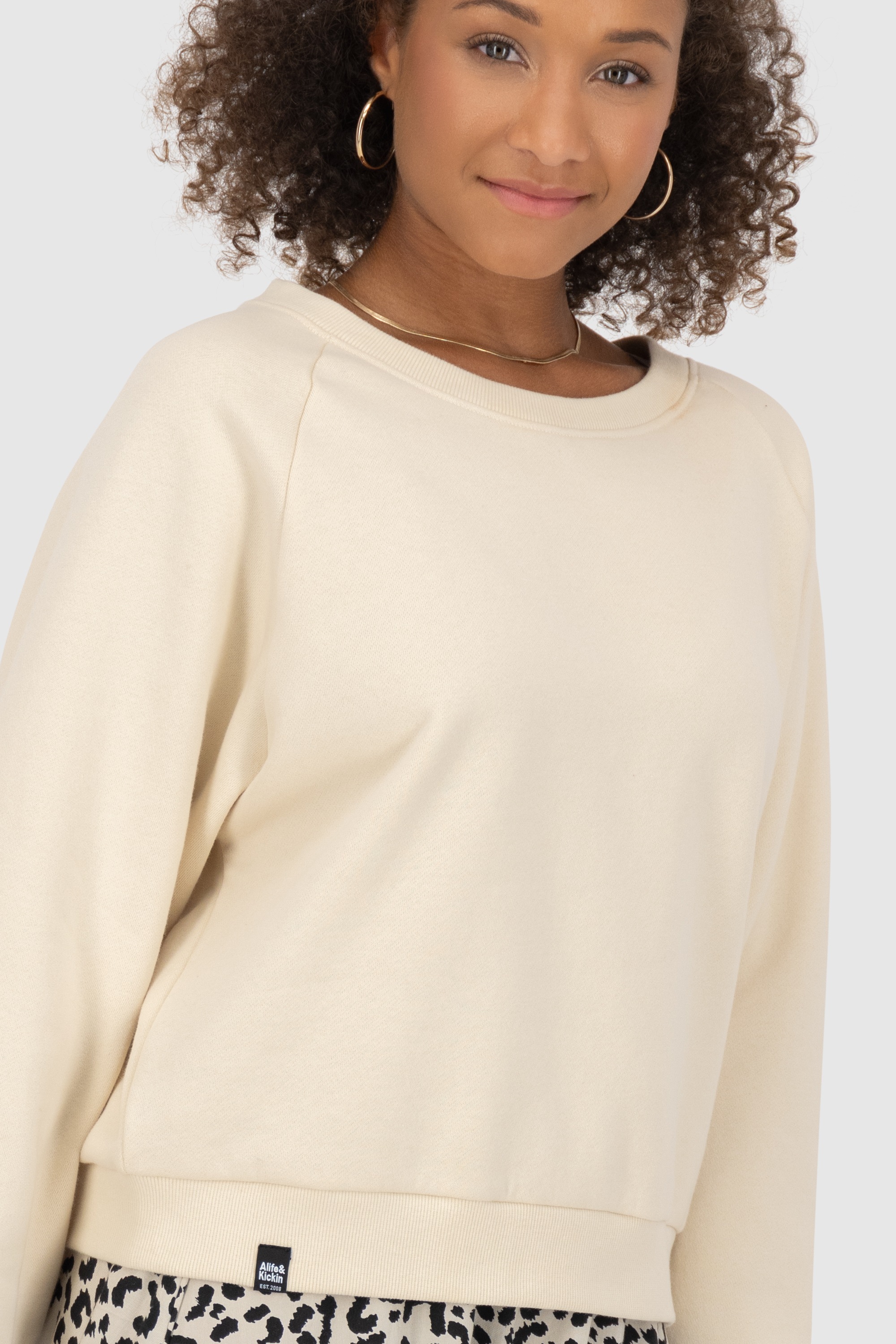 Alife & Kickin Sweatshirt »Damen TeonaAK A«, Basic Pullover mit Rundhalsausschnitt