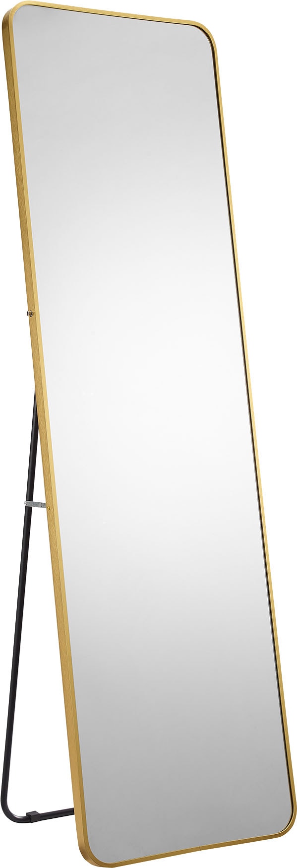 SalesFever Ganzkörperspiegel "Design Spiegel für stilvolle Einrichtung" Eleganz in Gold - Rahmen inklusive