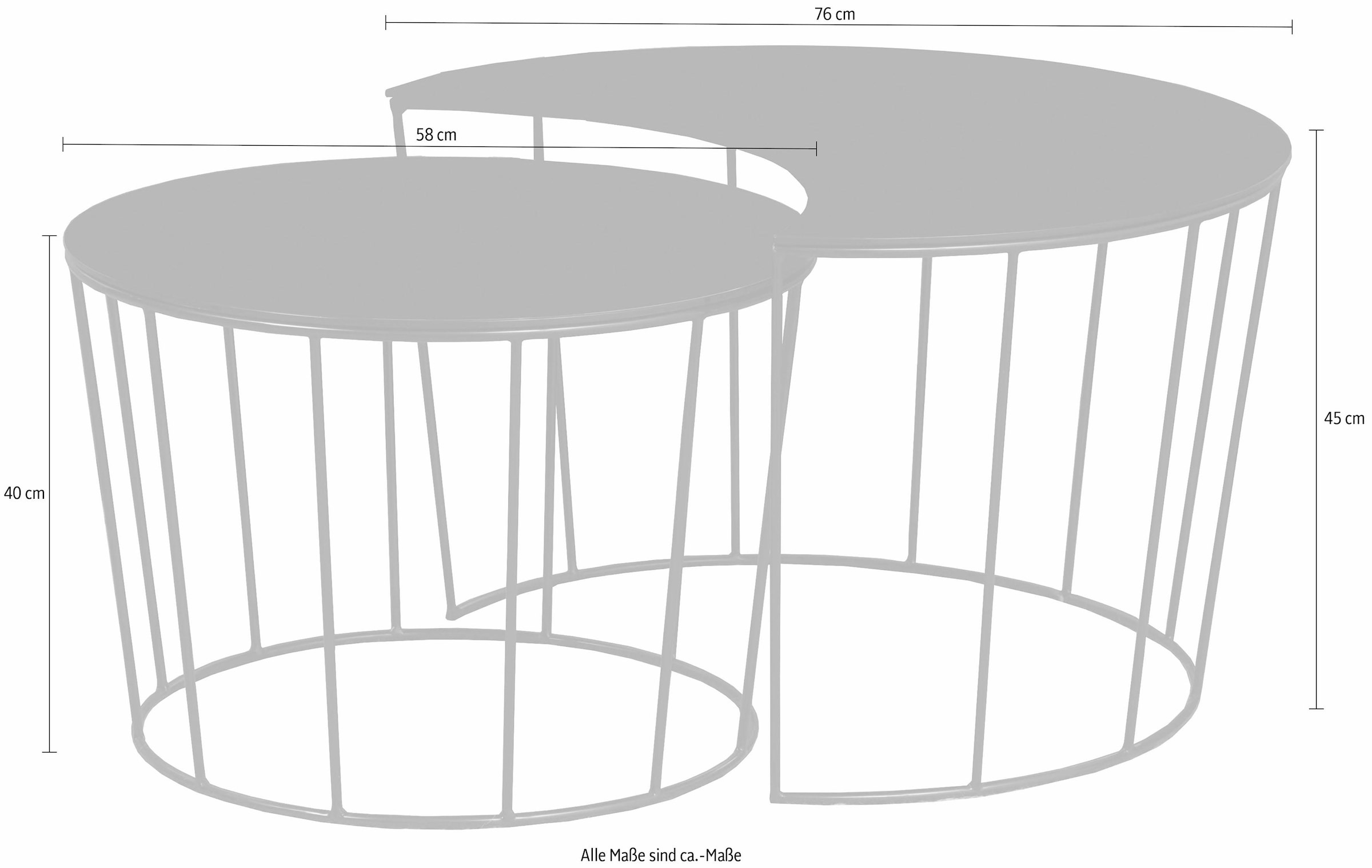 ACTONA GROUP Couchtisch »Susan«, mit Tischplatte aus bronzefarbigem Spiegelglas und Metall Gestell