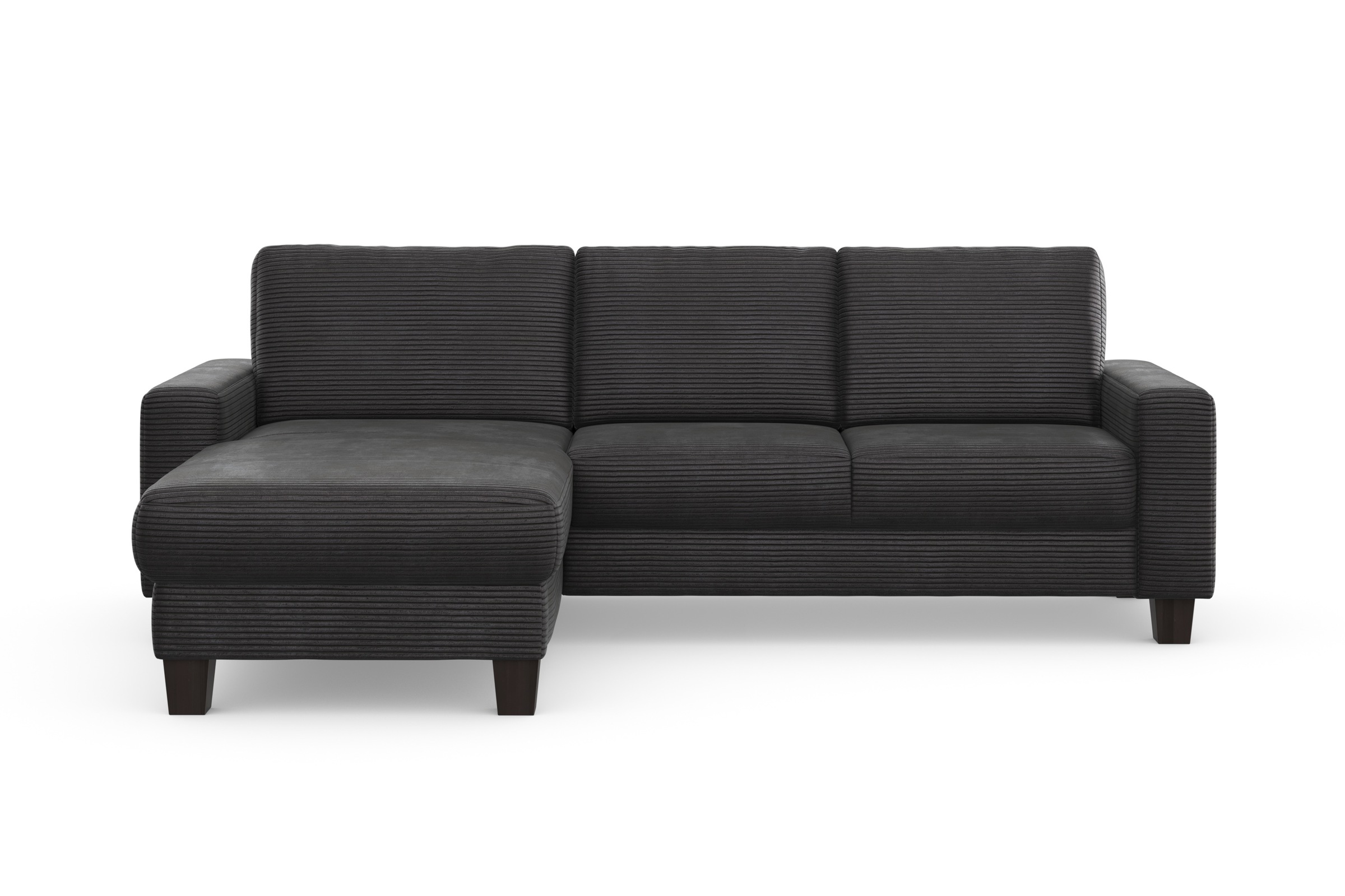 Home affaire Ecksofa »Summer L-Form«, mit Recamiere, mit oder ohne Bettfunktion und Bettkasten, Cord-Bezug