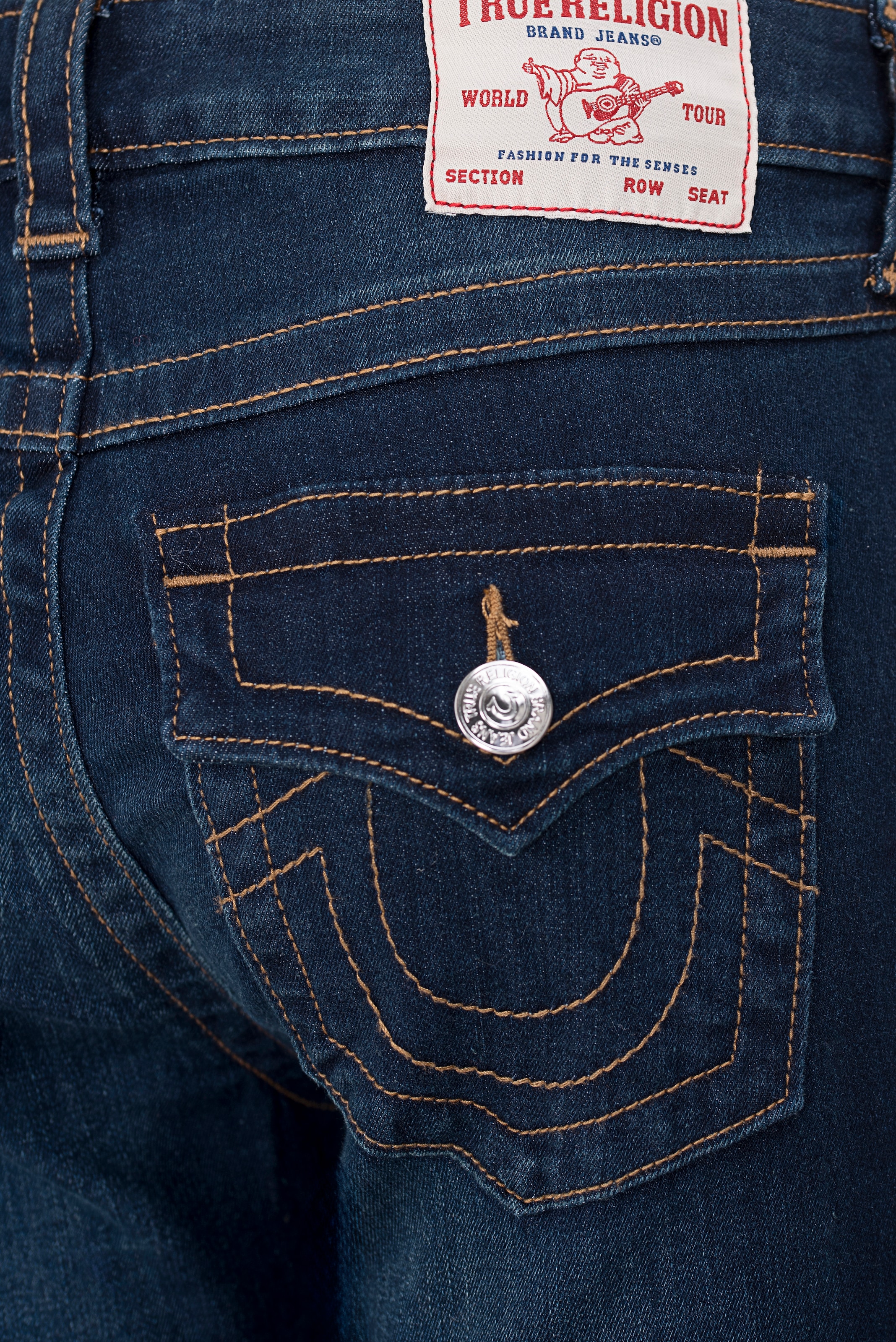 True Religion Bootcut-Jeans »JOEY MID RISE FLARE FLAP« Baumwollmischung, Flared fit
