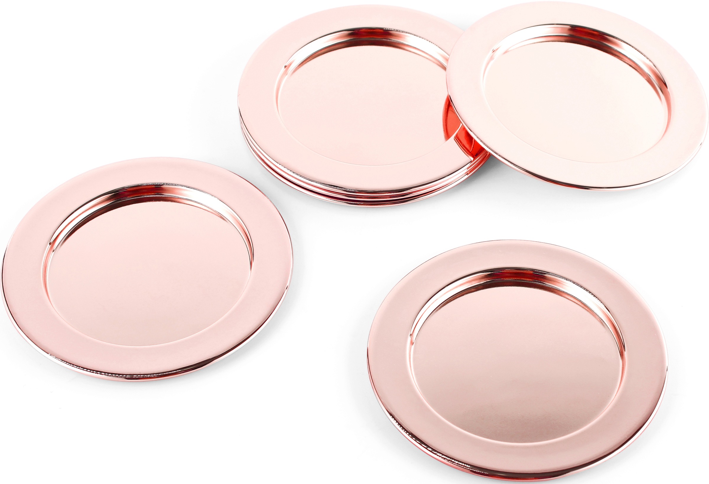 ECHTWERK Glasuntersetzer Getränke-Untersetzer aus Edelstahl, Untersetzer rund, Ø ca. 8 cm