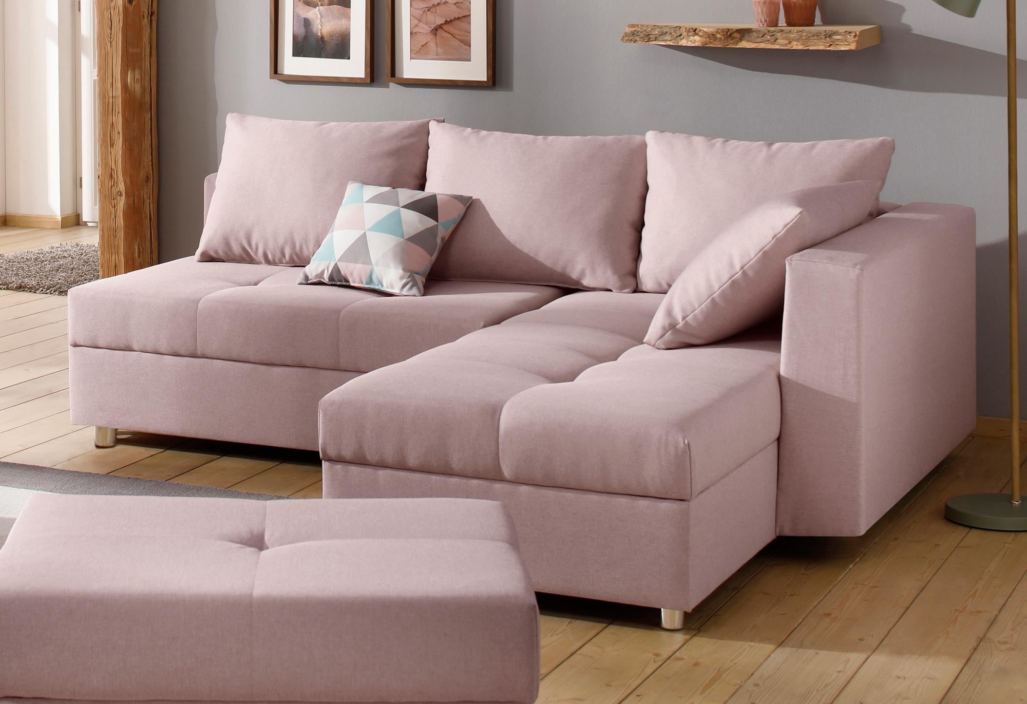 Schlafsofas rosa auf Rechnung | kaufen BAUR