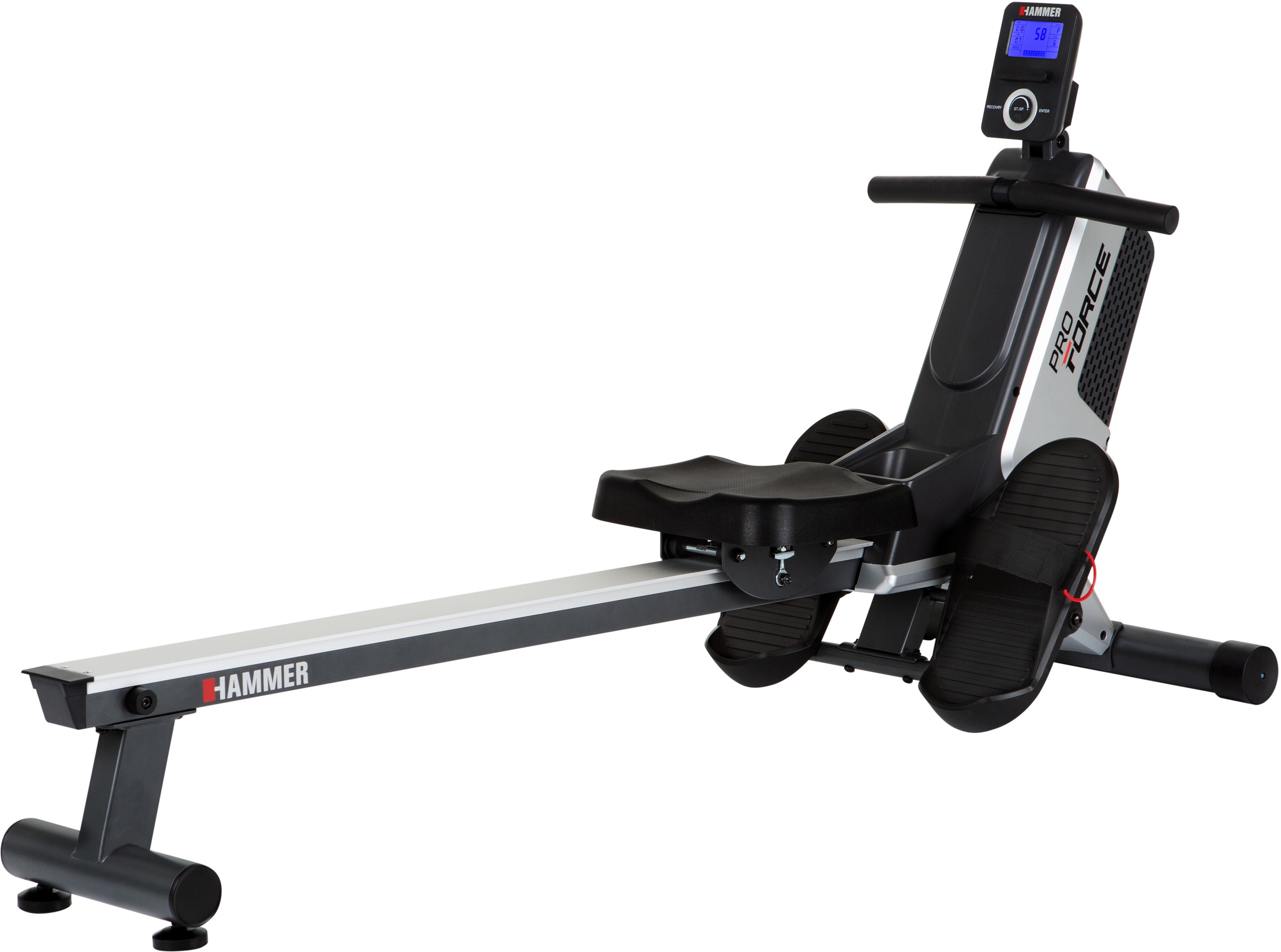 HAMMER Rudergerät "Pro Force II", B:55cm H:80cm L:160cm, schwarz, Rudergeräte, Rudermaschine, Magnetbremse, klappbar