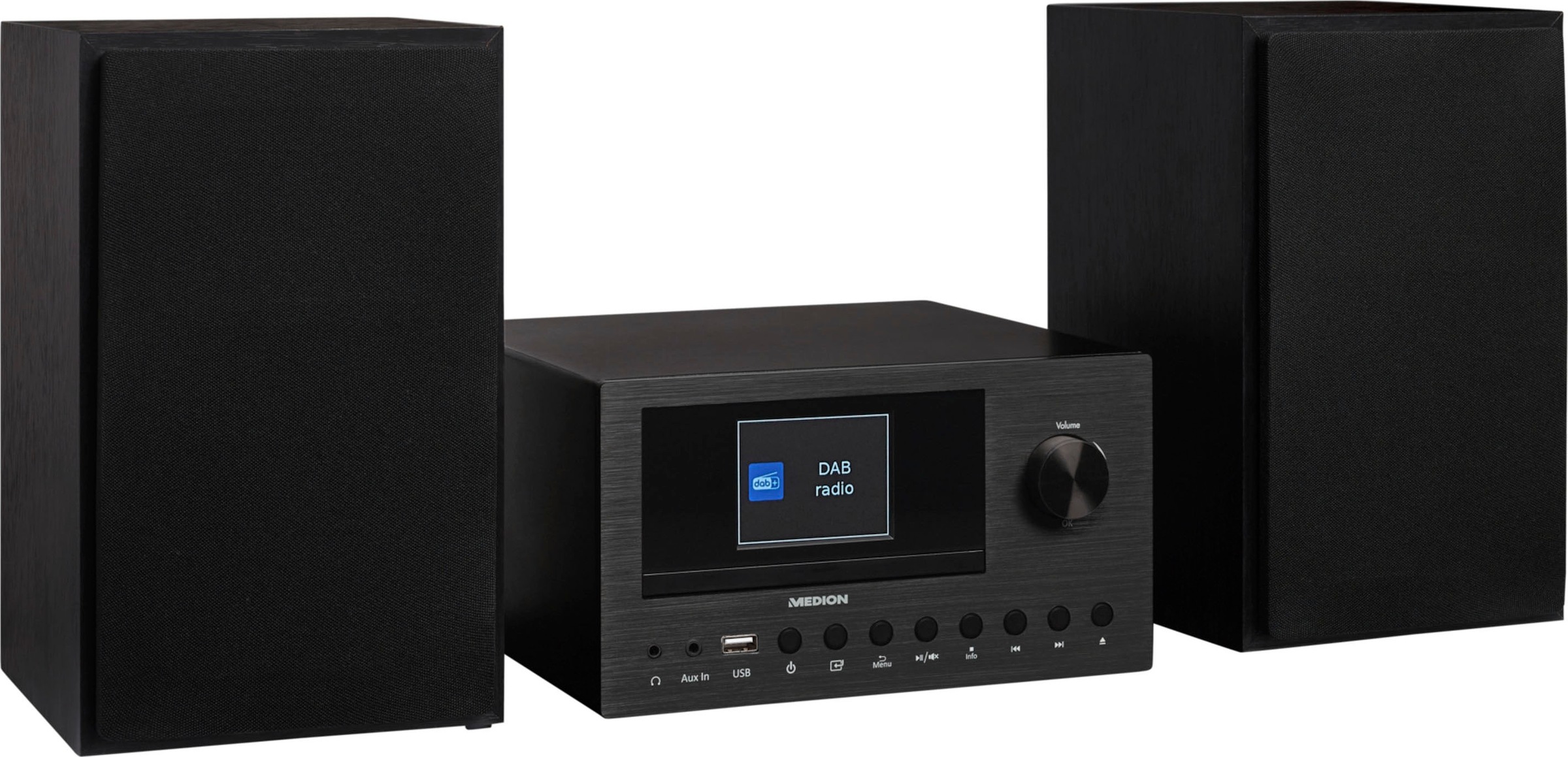 Medion® Digitalradio (DAB+) »LIFE® P85003 Audio System-«, (Bluetooth-WLAN Digitalradio (DAB+)-AM-Tuner-FM-Tuner-UKW mit RDS-Internetradio 30 W)