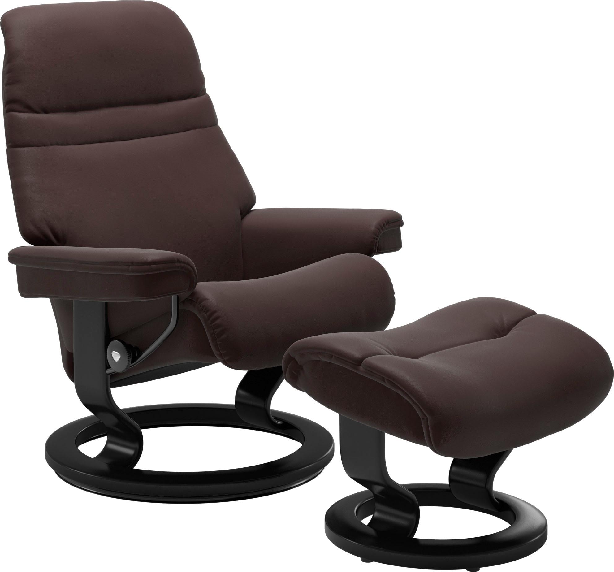 Stressless Fußhocker "Sunrise", mit Classic Base, Gestell Schwarz