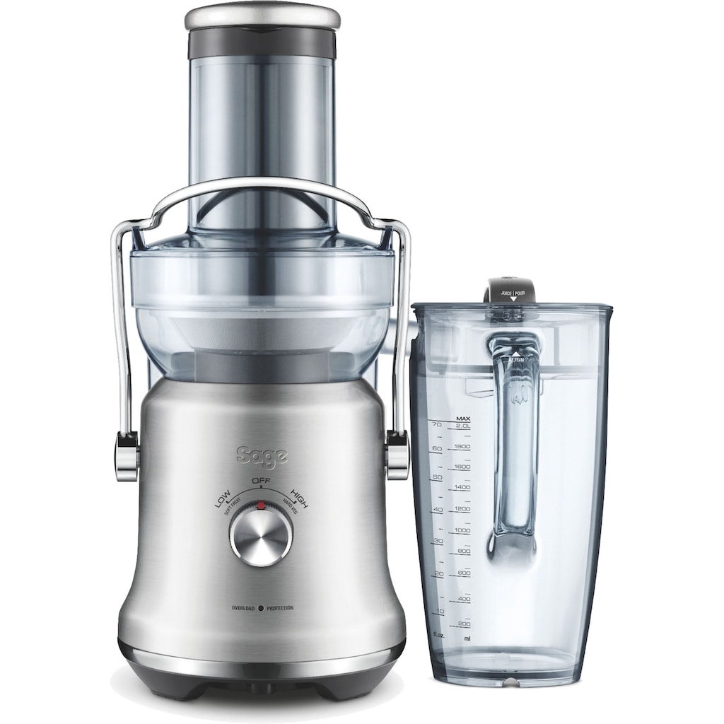 Sage Entsafter »SJE530BSS4 the Nutri Juicer® Cold Plus«, 1300 W, Gebürstetes Edelstahlgrau