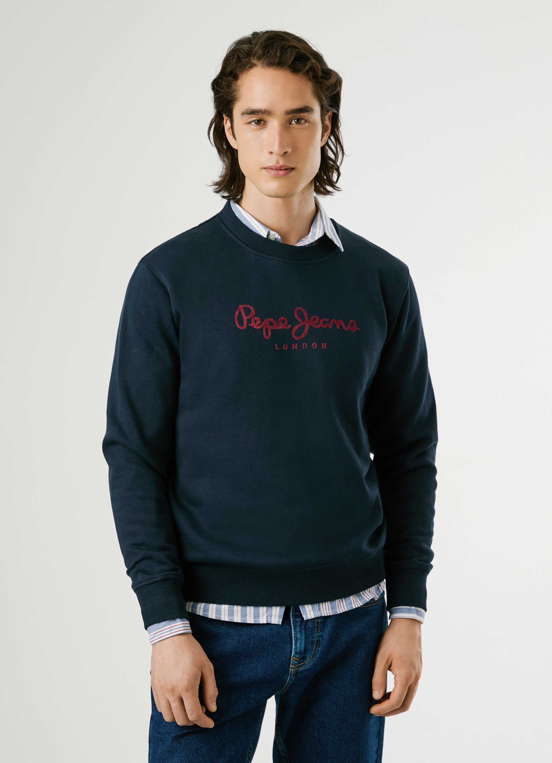 Pepe Jeans Sweatshirt »MACBETH PLAIN CREW«, Regular Fit mit Rundhals