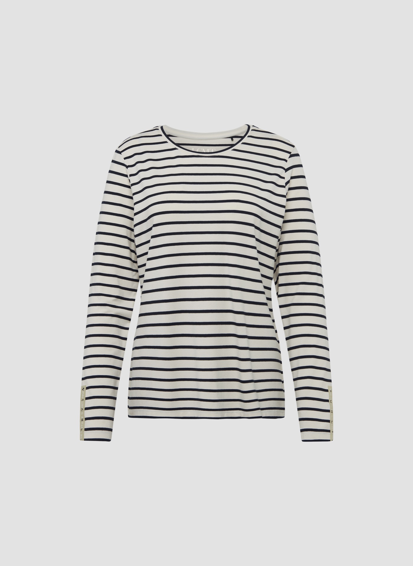 LeComte Print-Shirt »LeComte Gestreiftes Langarmshirt mit geschmückten Ärmeln«