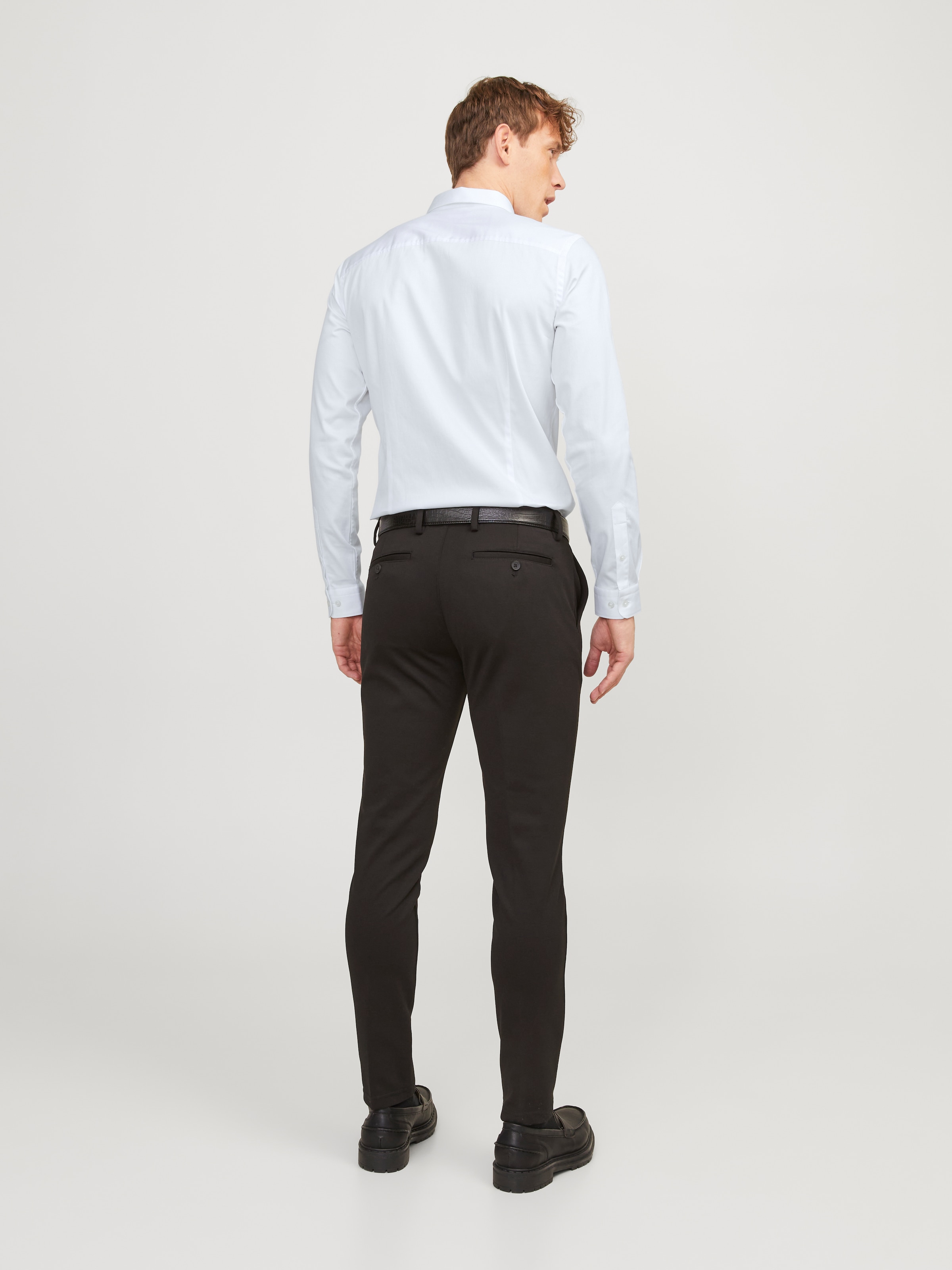 Jack & Jones Businesshemd »JJPRPARMA in Skinny Fit, Stretchanteil und verstellbaren Manschetten« sehr schmal, Web, Baumwollmischung