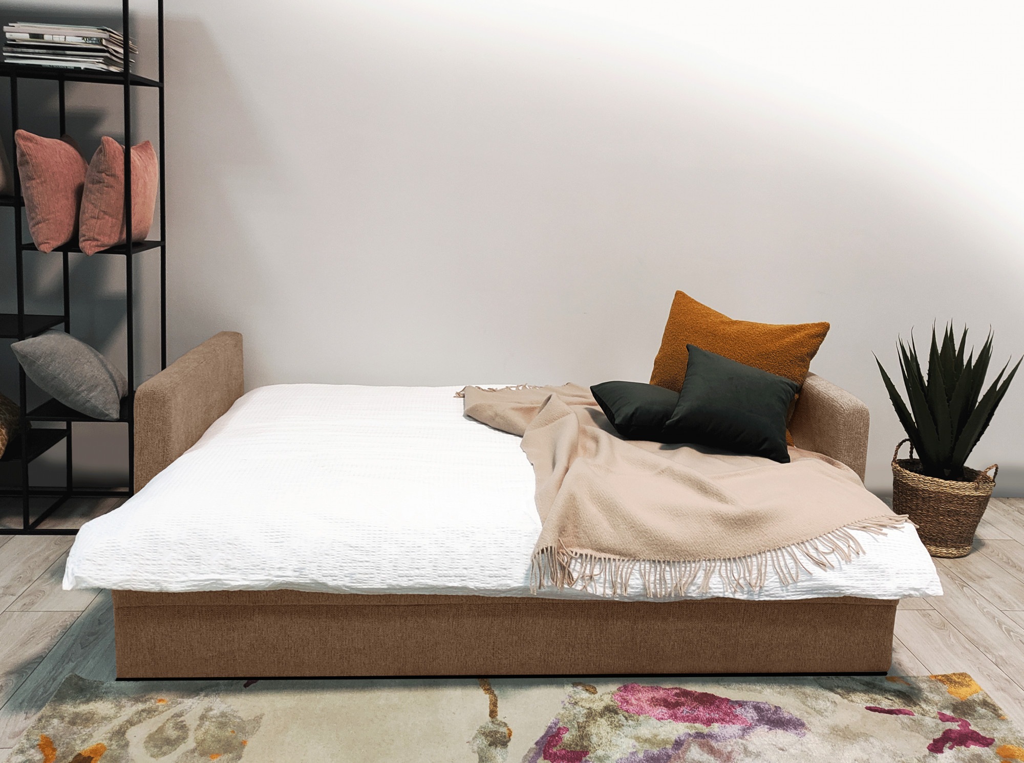 Home affaire Schlafsofa »Calrence«, mit aufklappbarer Bettfunktion, zwei Armlehnvarianten in der Serie