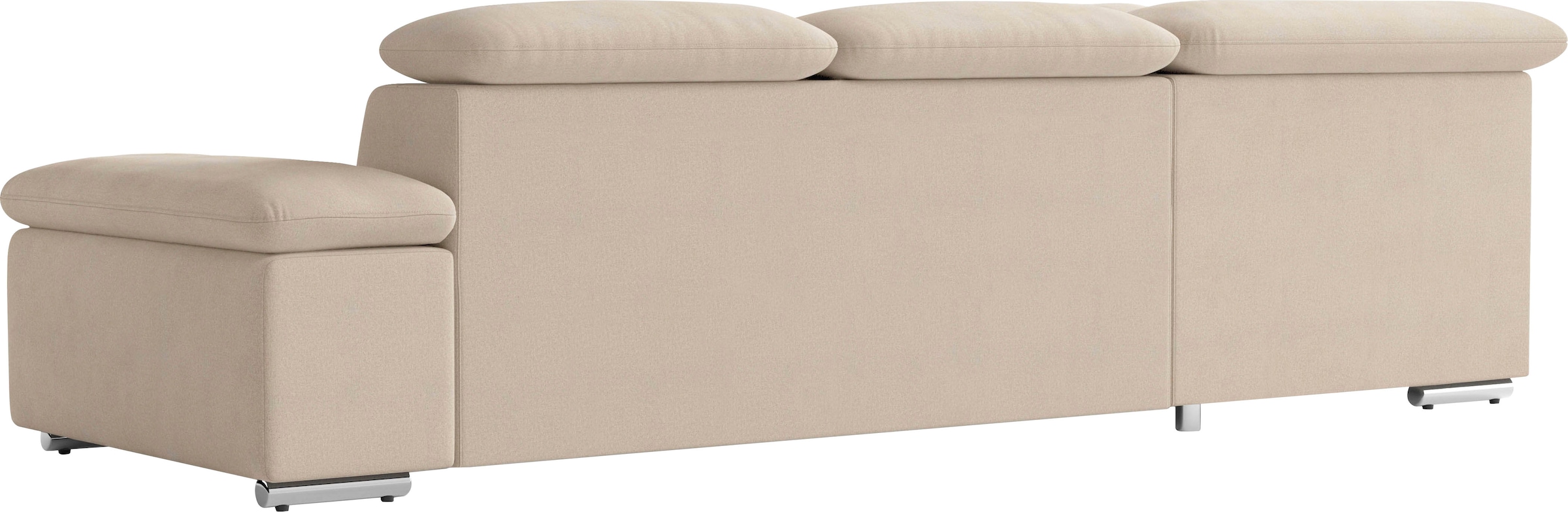 sit&more Ecksofa »Valantine L-Form, B: 272 cm« mit Arm- & Kopfteilverstellung, optional mit Bettfunktion