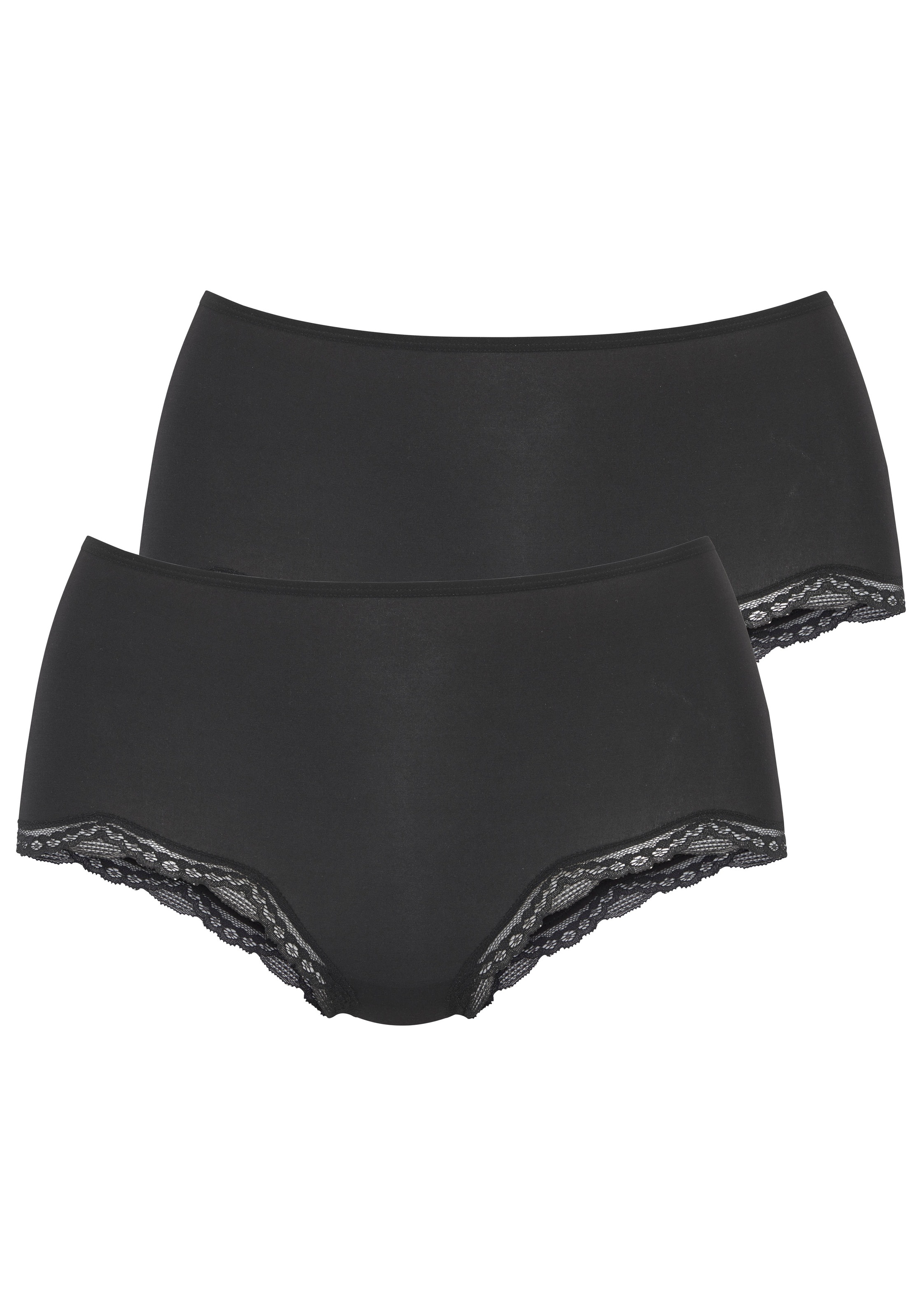 LASCANA Taillenslip 2er-Pack, aus hochwertiger Modal-Qualität mit Spitze