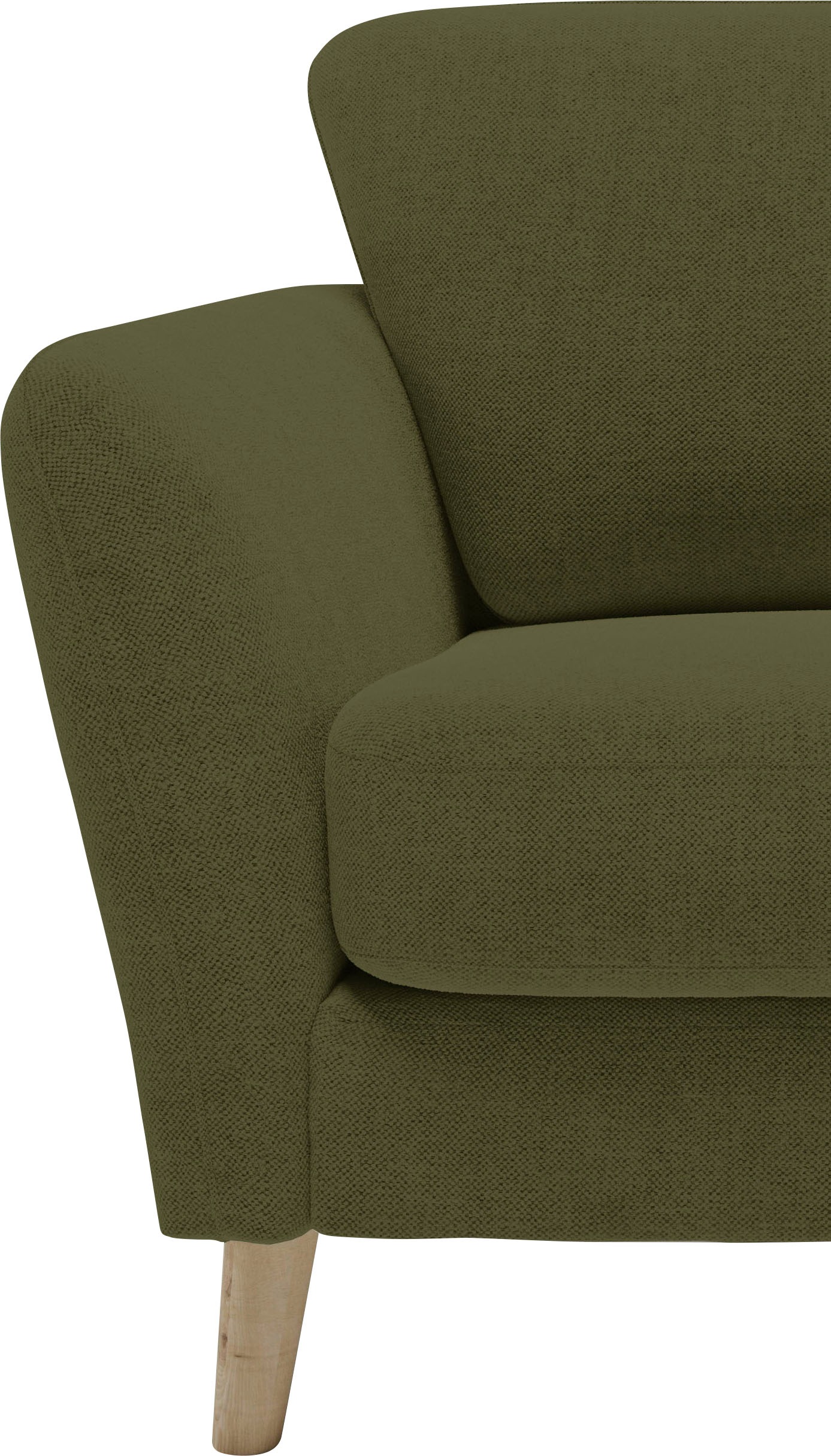 OTTO home 2-Sitzer »MARSEILLE Kompaktsofa 170 cm, Cord, Flachgewebe, Struktur, Webstoff« mit Massivholzbeinen aus Eiche, verschiedene Bezüge und Farbvarianten