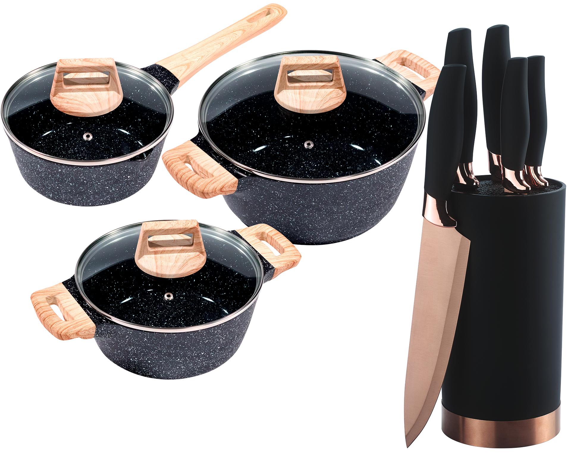 KING Topf-Set ""ESSENTIAL" Aluminiumguss, Induktion, Antihaftbeschichtung" günstig online kaufen