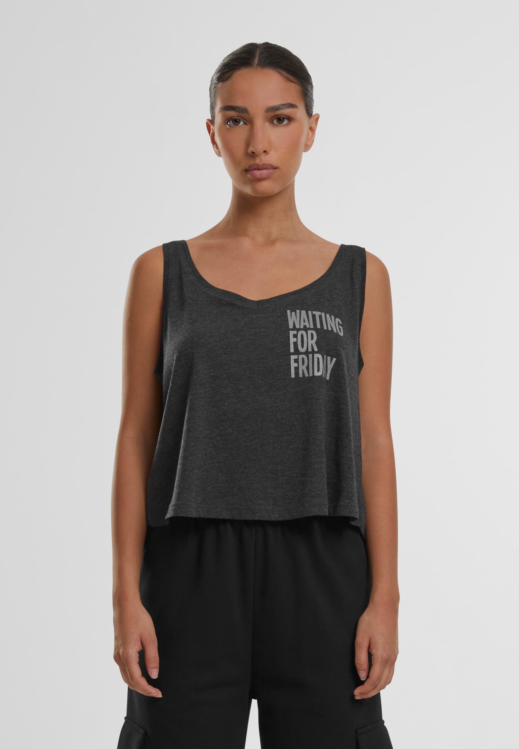 MisterTee Muskelshirt »MisterTee Damen Ladies Waiting For Friday Box Tank«, (1 tlg.)