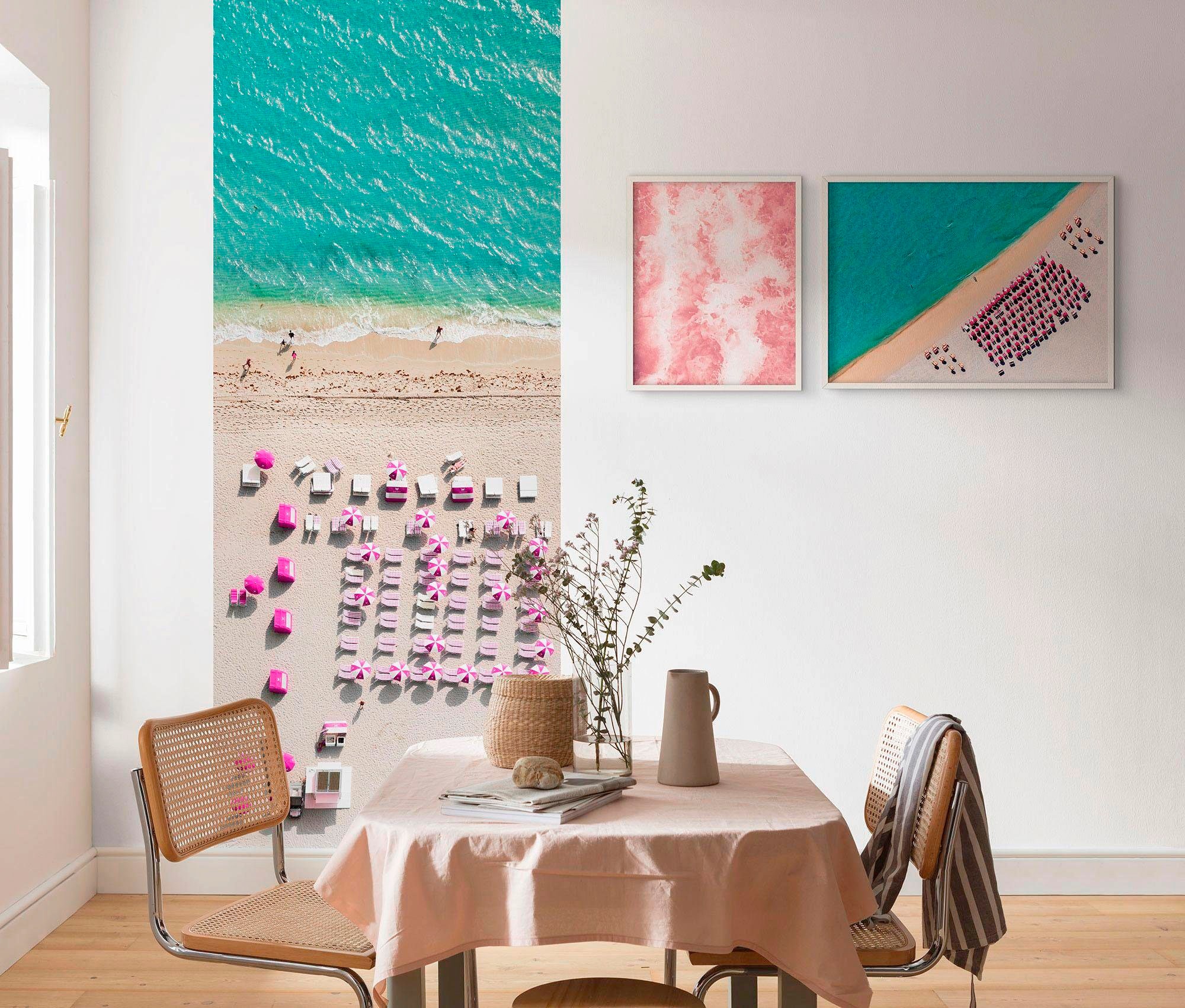 Komar Bild »Pink Bubbles«, Abstrakt, (1 St.), Wandbild zur Dekoration - ohne Rahmen