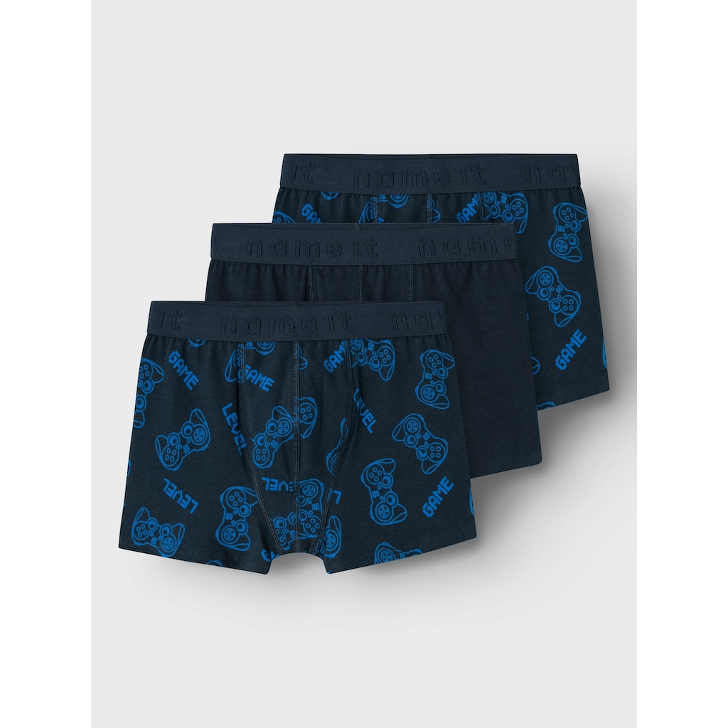 Name It Boxershorts »NKMBOXER 3P DARK SAPPHIRE GAMER NOOS«, (Packung, 3 St.)