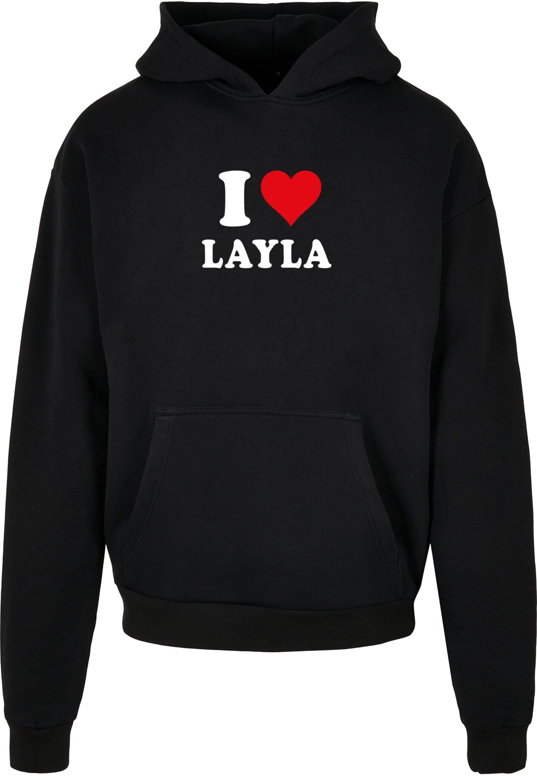 Merchcode Kapuzensweatshirt "Merchcode Herren I Love Layla X Ultra Heavy Ho günstig online kaufen