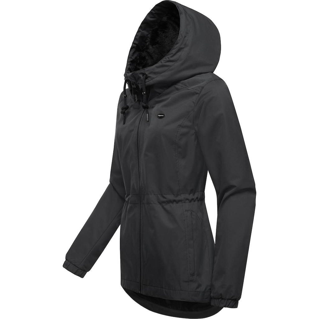 Ragwear Outdoorjacke »Dankka Tech«, mit Kapuze, Stylische Damen Übergangsjacke aus wasserdichtem Material