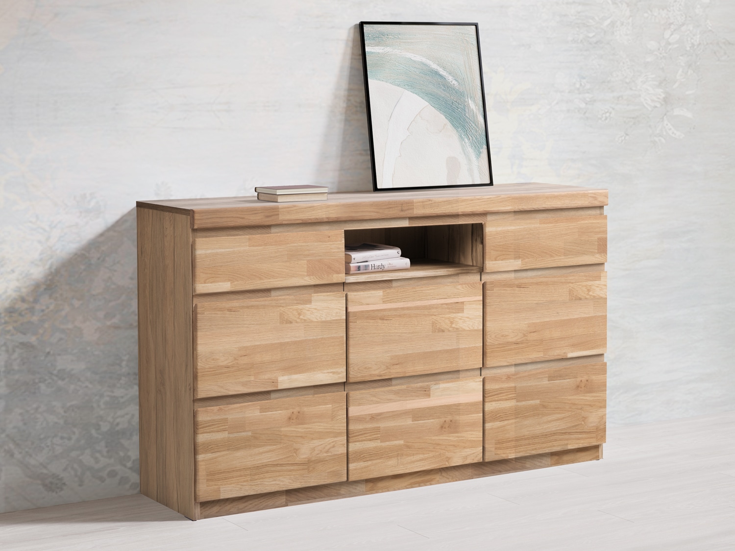 Home affaire Sideboard "OSLO", Breite ca. 135 cm, Teilmassiv günstig online kaufen