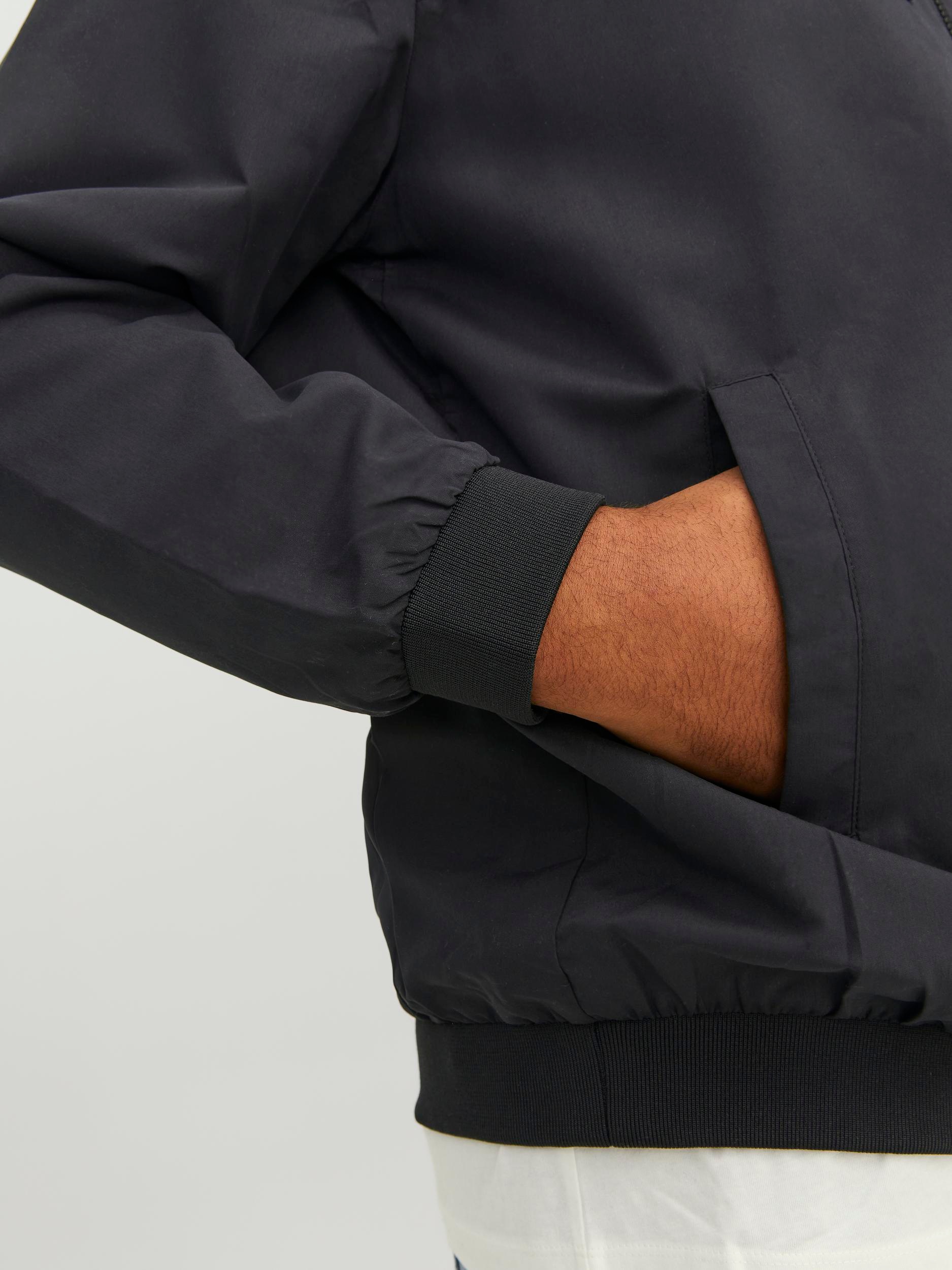 Thumbnail - Jack & Jones PlusSize "JJERUSH HOOD BOMBER NOOS PLS" mit Kapuze mit Logo Schriftzug