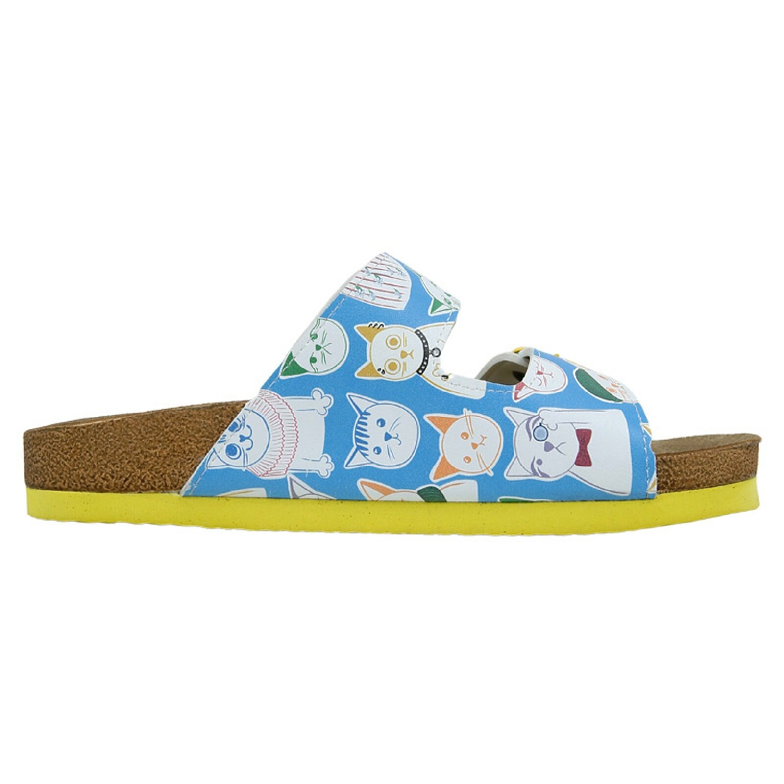 Thumbnail - DOGO Pantolette "Stella Pantolette Meow Mix Damen Sandalen", Handgefertigt