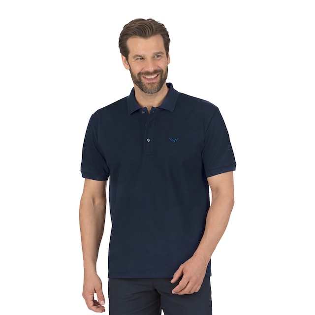 Trigema Poloshirt in Piqué-Qualität Kragen mit Knopfleiste | BAUR