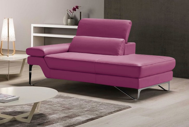 Egoitaliano Ottomane "Princess, elegantes Designsofa mit erstklassigem Sitzkomfort,", inkl. verstellbarem Kopfteil und e