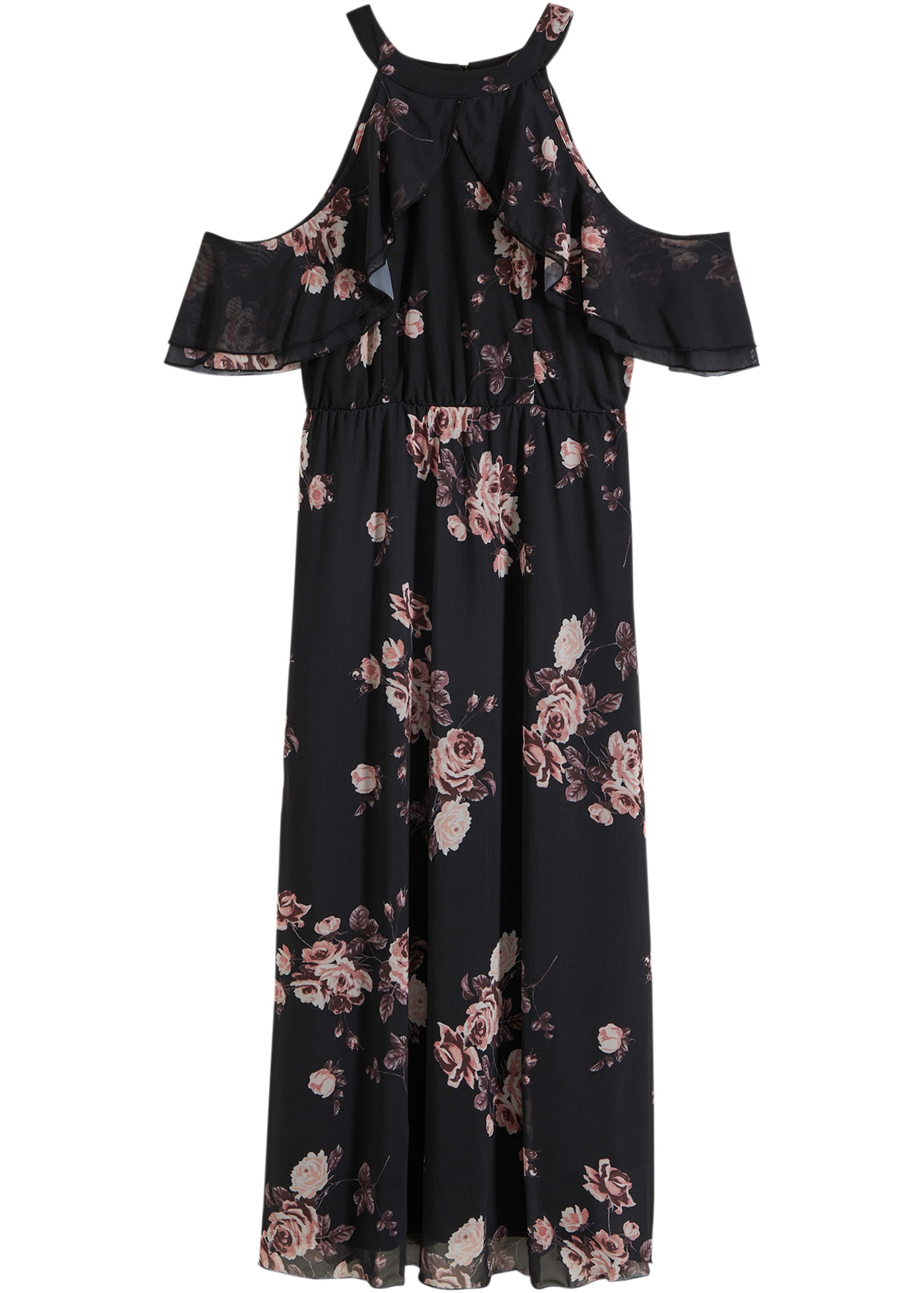 bonprix Maxikleid »Maxikleid aus Mesh« Maxikleid aus Mesh