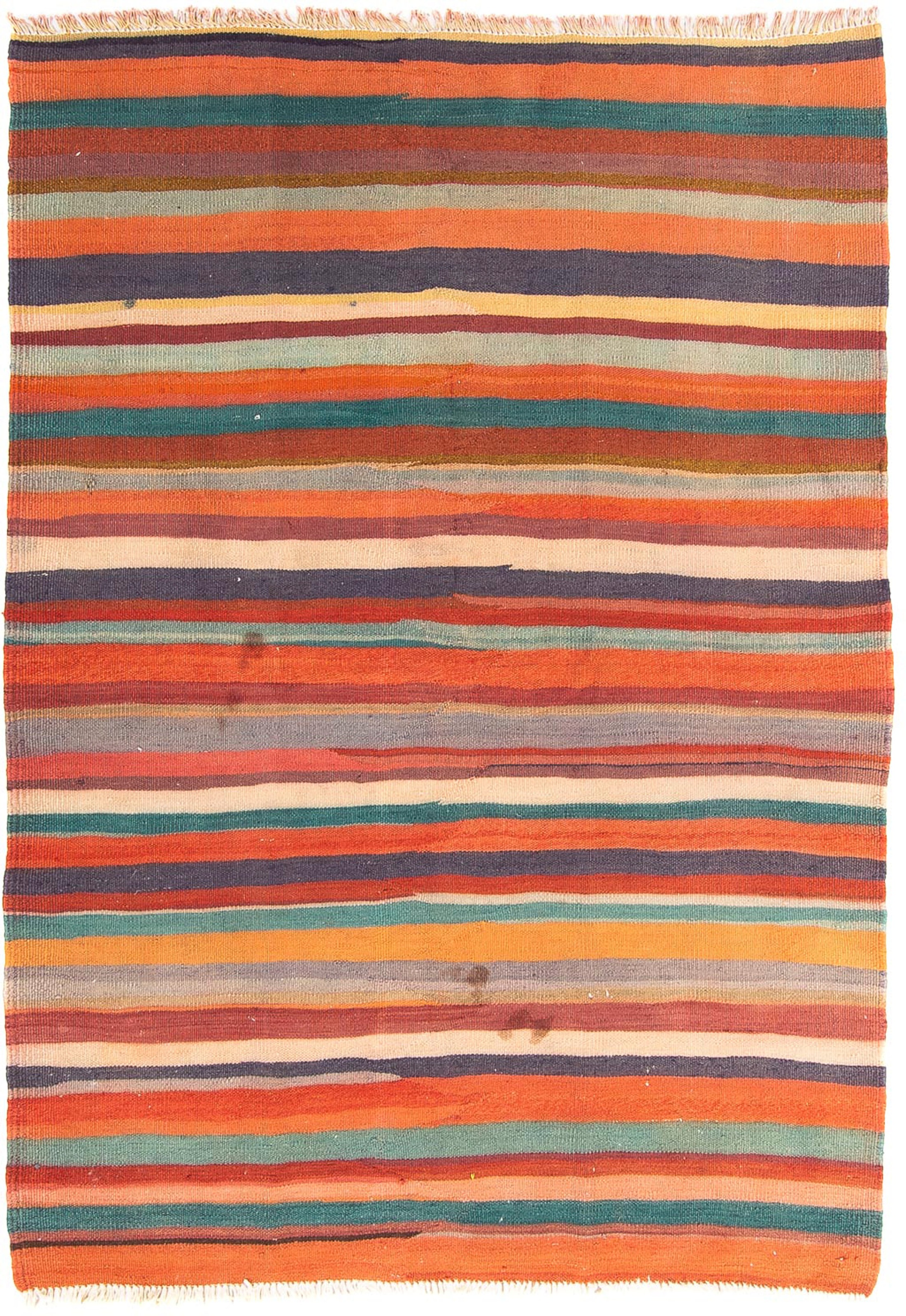 morgenland Wollteppich »Kelim - Old - 180 x 135 cm - mehrfarbig«, rechteckig, Wohnzimmer, Einzelstück